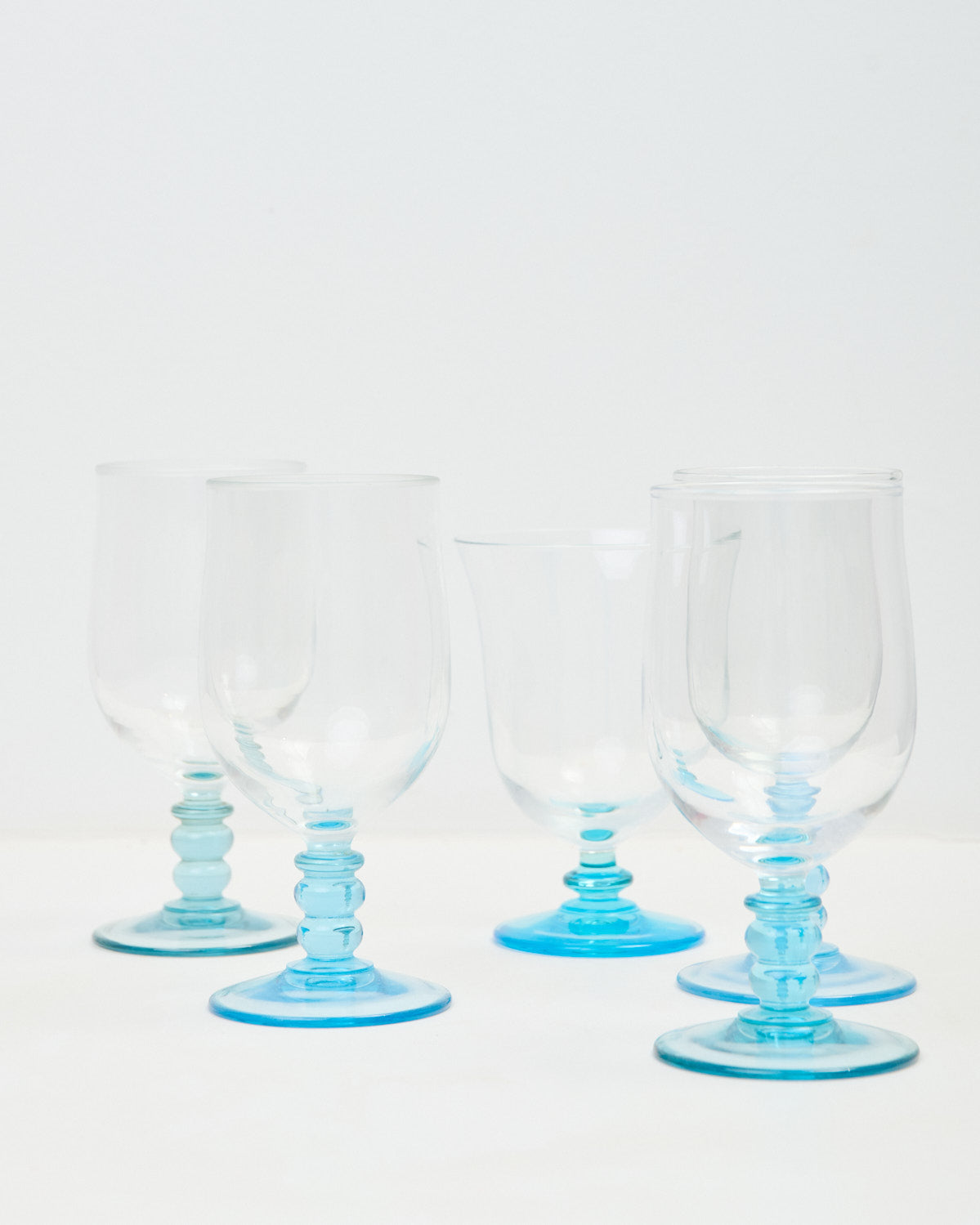 Verres à pied bicolores (5)