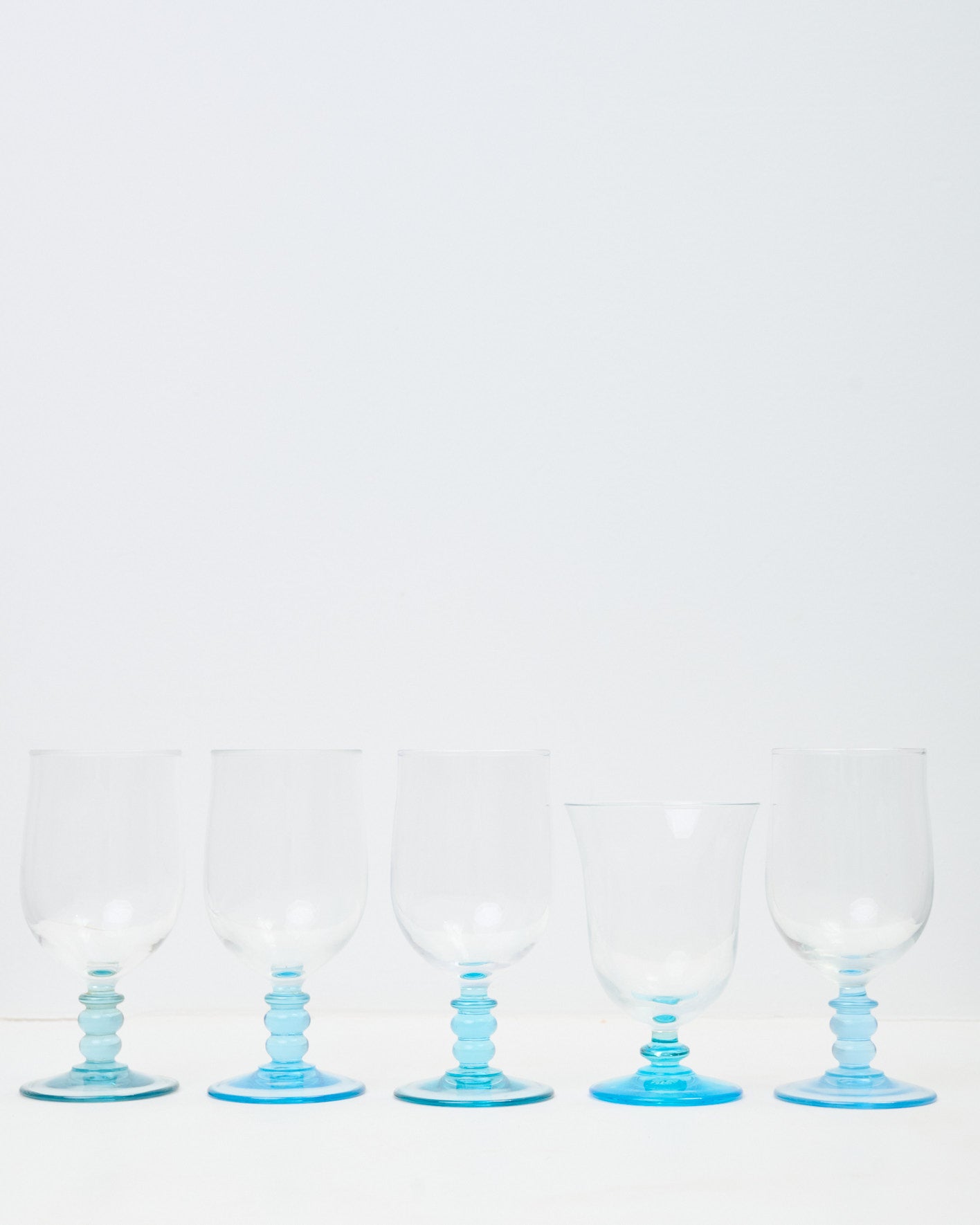 Verres à pied bicolores (5)