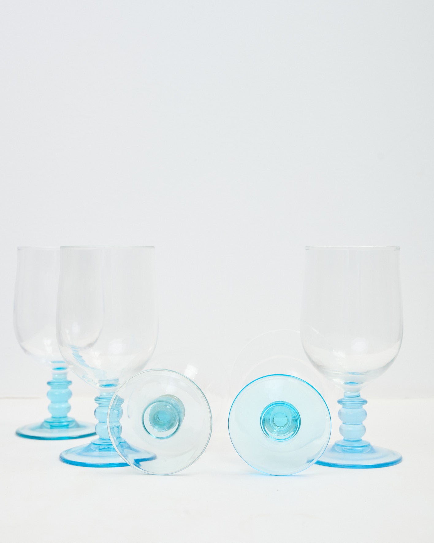 Verres à pied bicolores (5)