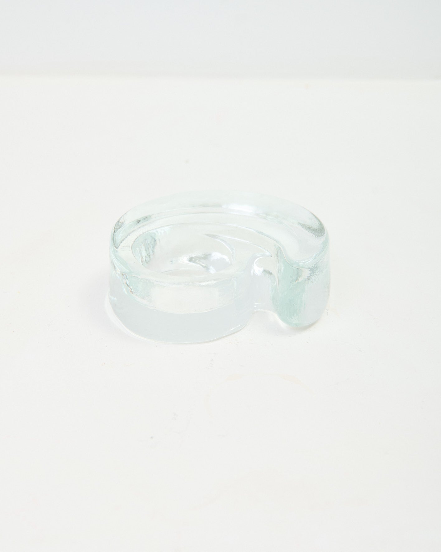 Bougeoir coquillage en verre, 1970s vintage – Eccho Studio