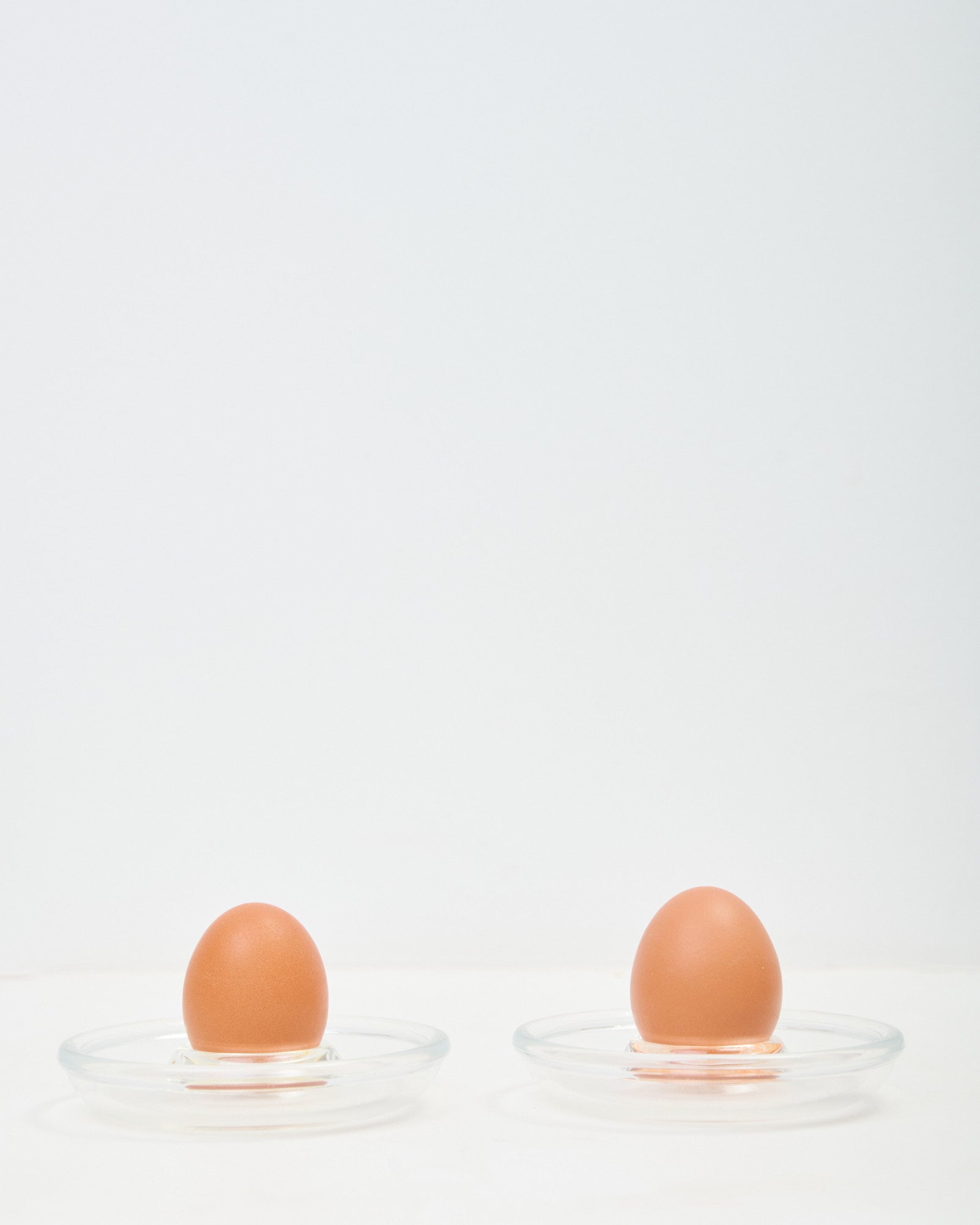 Duo coquetiers en verre , 1970s