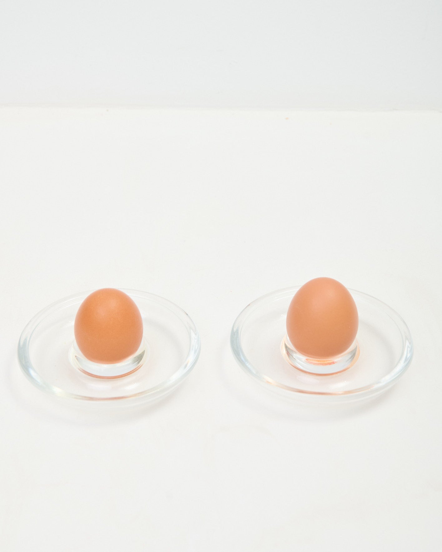 Duo coquetiers en verre , 1970s