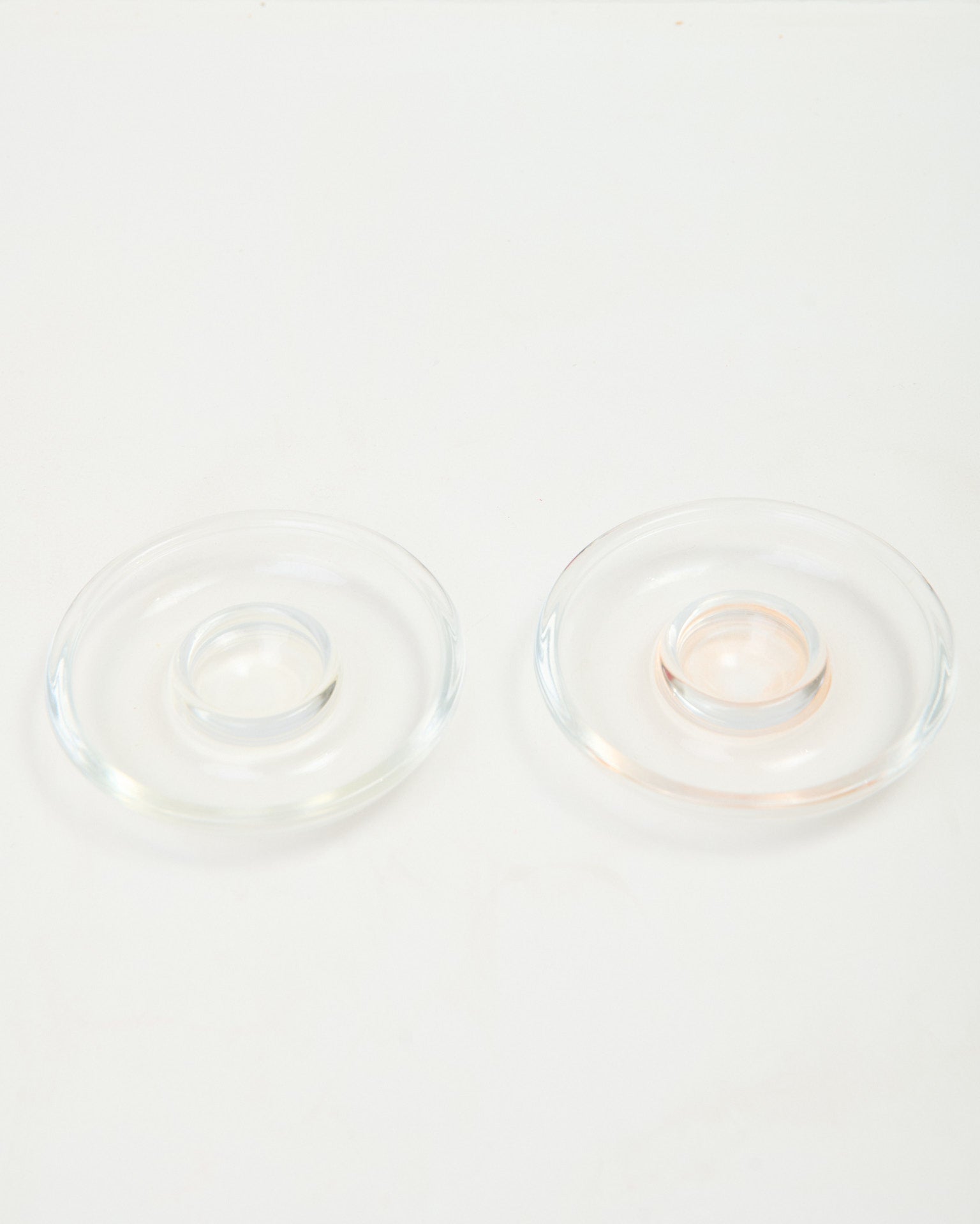 Duo coquetiers en verre , 1970s