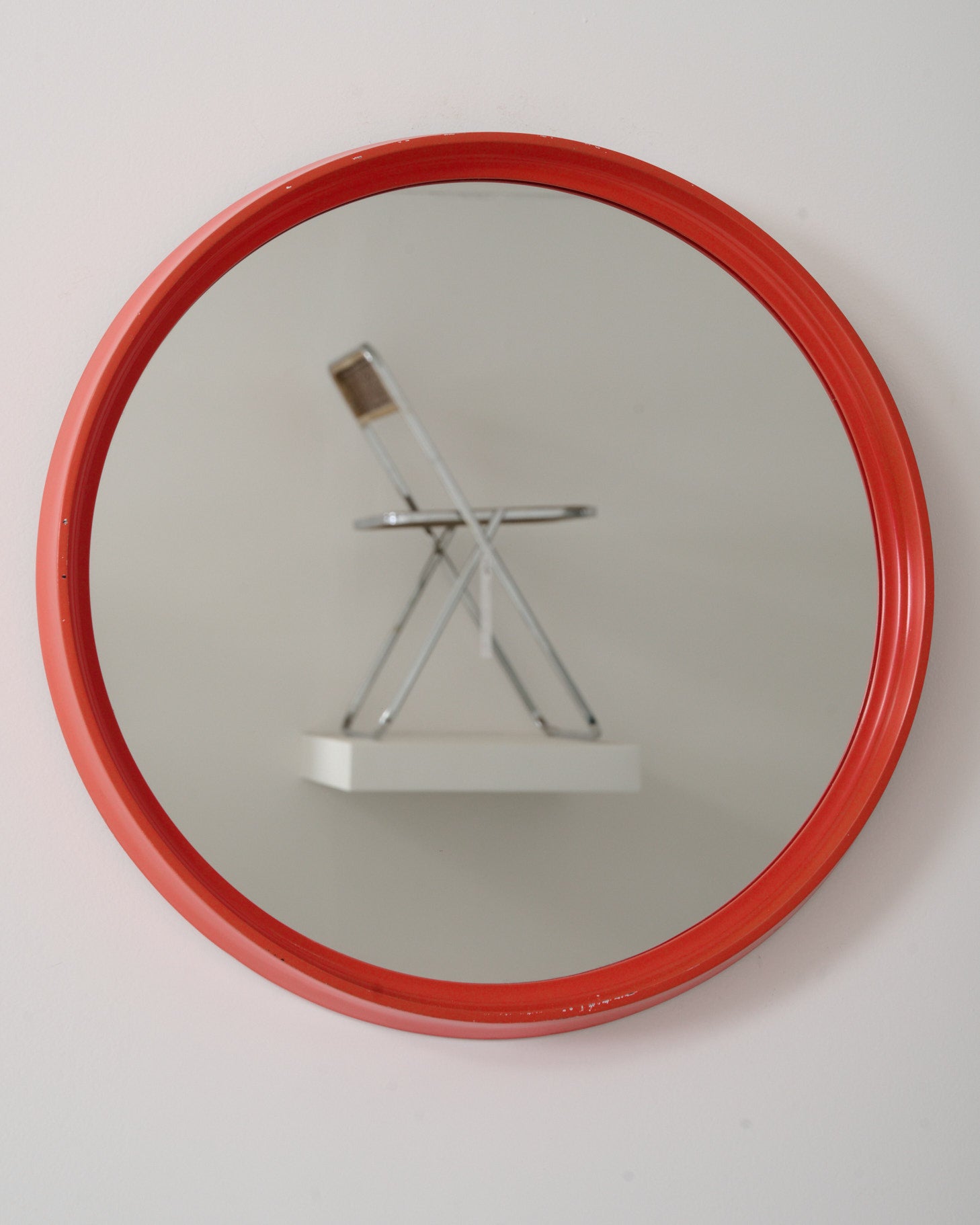 Miroir en bois rouge, 1960-1970 vintage – Eccho Studio