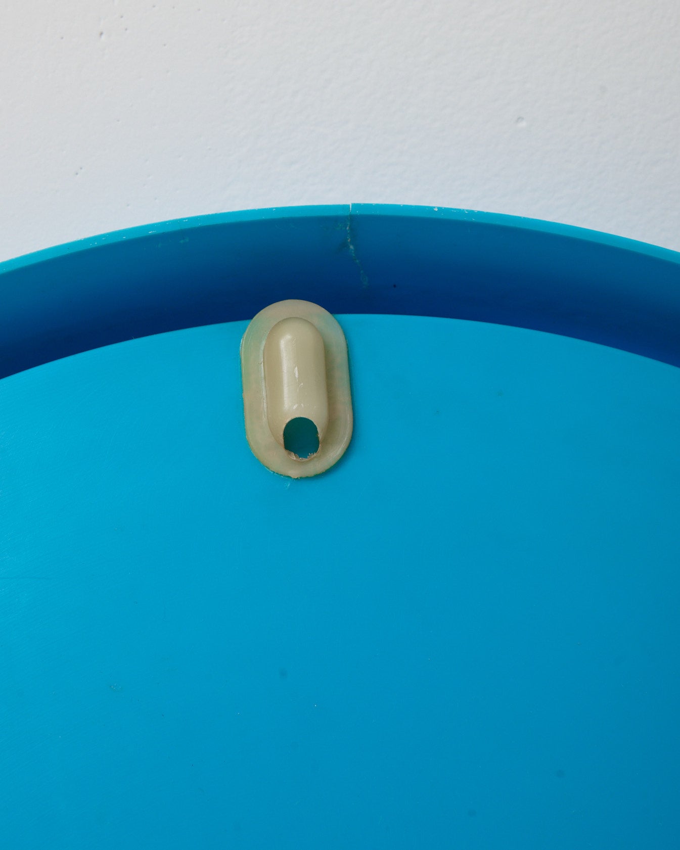 Miroir rond bleu, 1970s