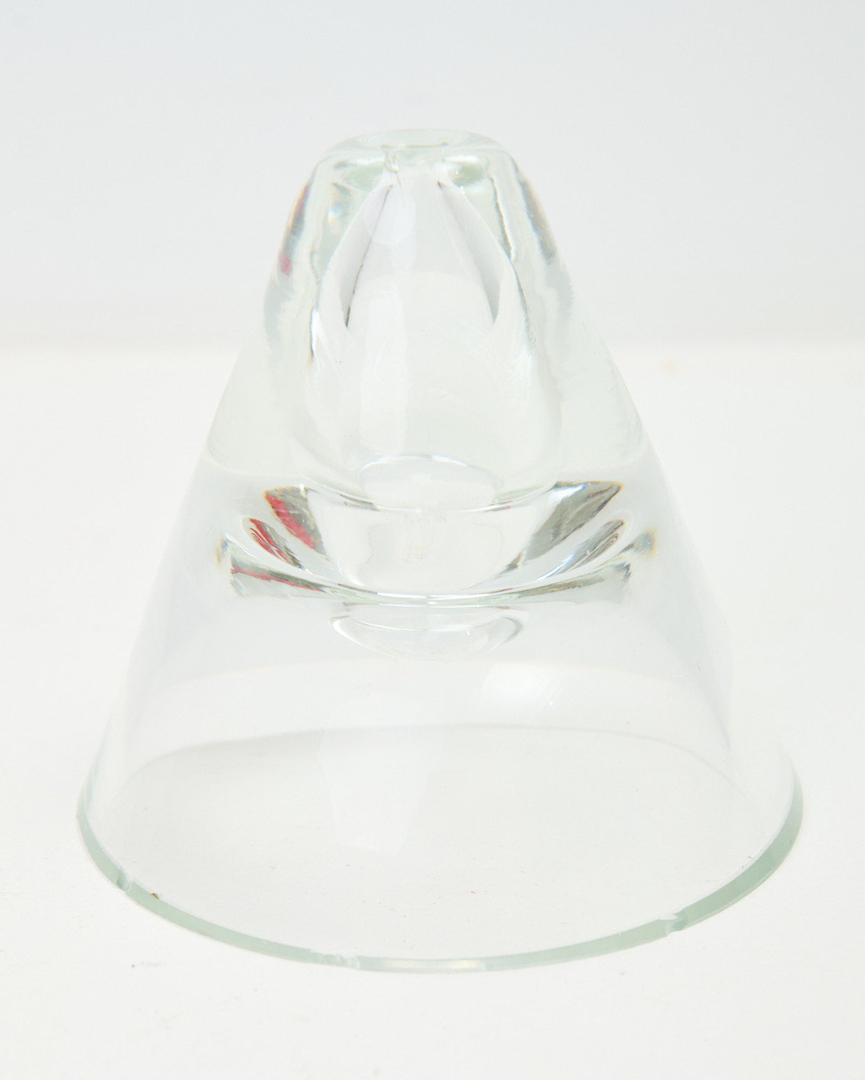 Soliflore conique en verre, 1970s