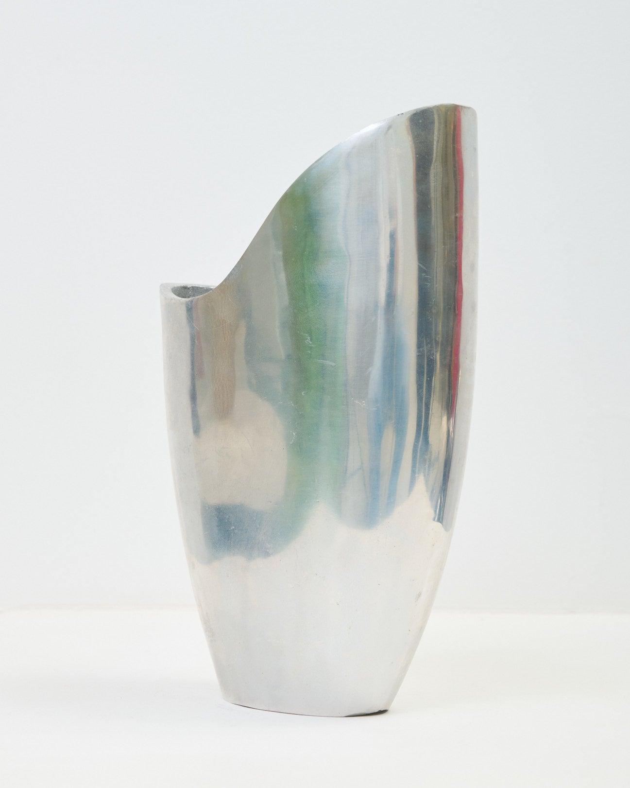Vase en fonte d'aluminium, Anne Efverlund, 1970-1980