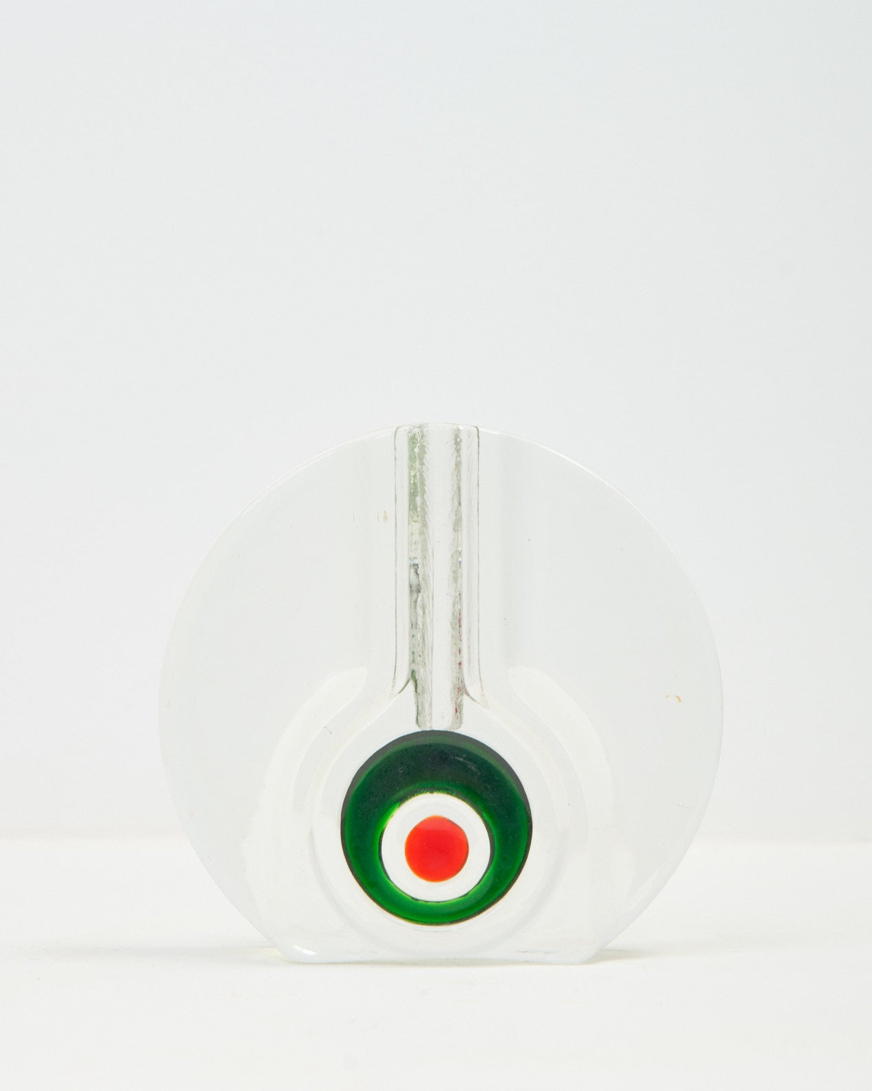 Vase monoflore en cristal, Walther Glas, 1970s