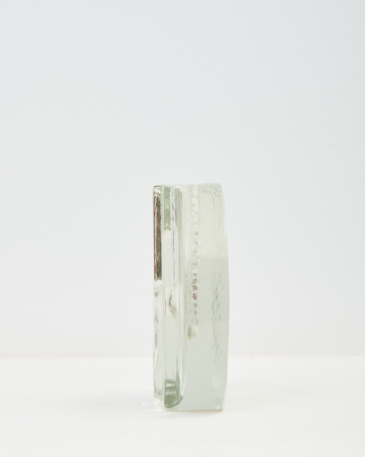 Vase monoflore en cristal, Walther Glas, 1970s