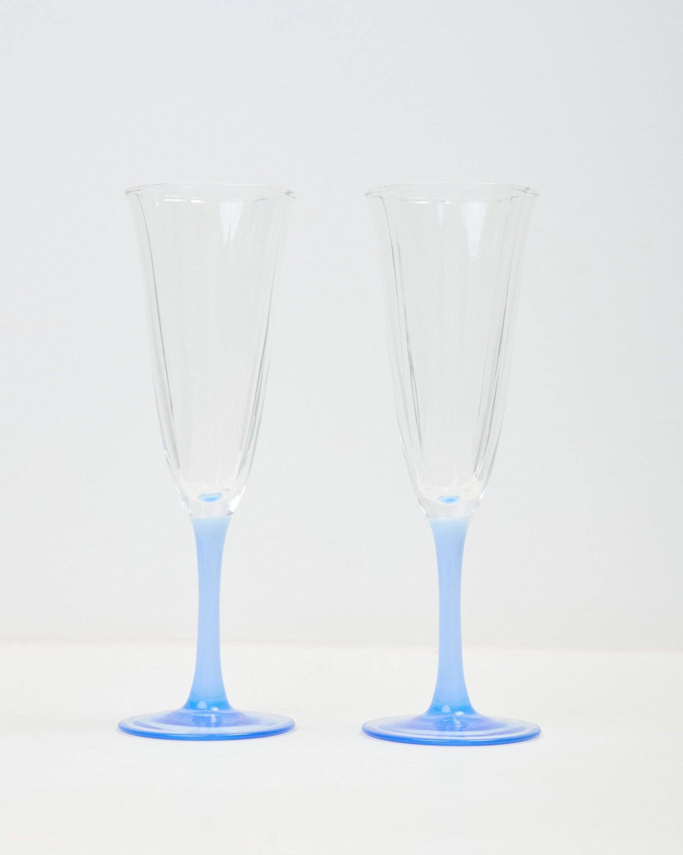 Coupes de champagne bicolores, 1980s