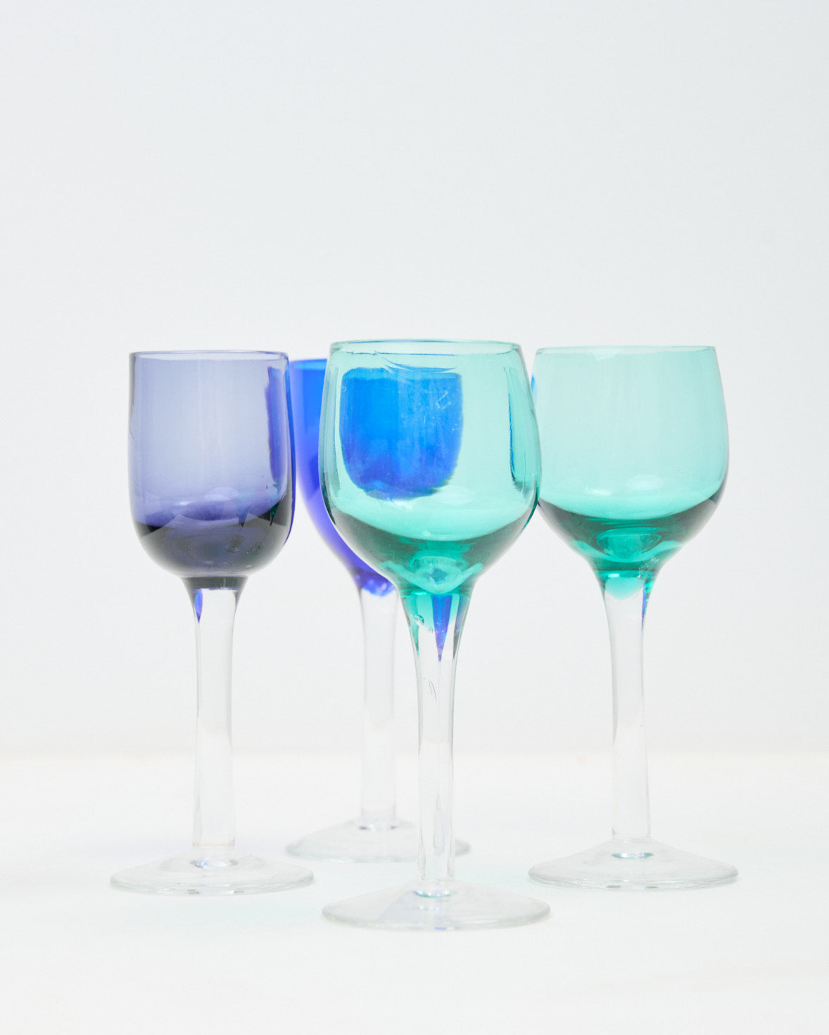 Verres à liqueur bicolores (4)