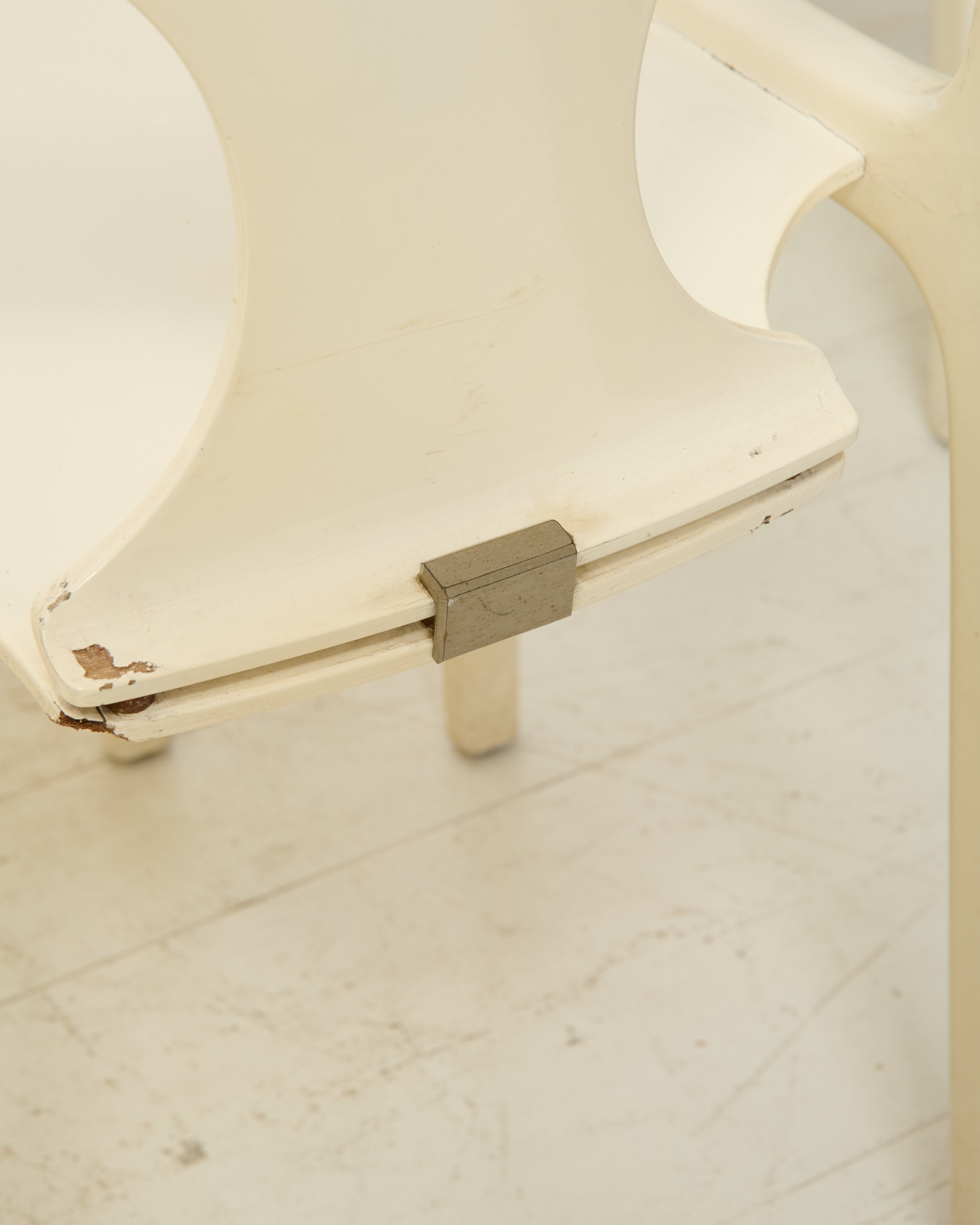 Lacquered wooden chairs (6), Augusto Savini, Pozzi, 1968