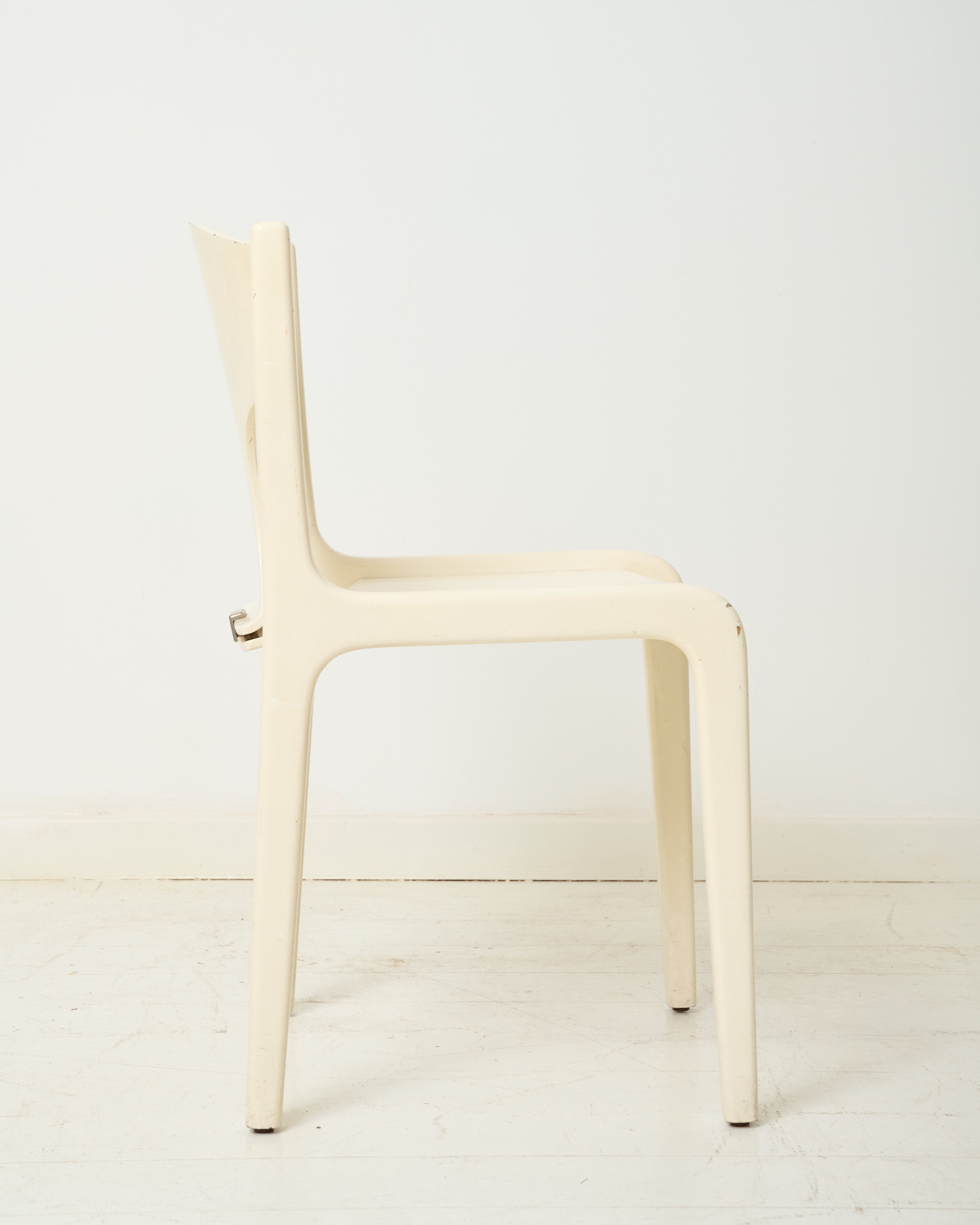 Lacquered wooden chairs (6), Augusto Savini, Pozzi, 1968