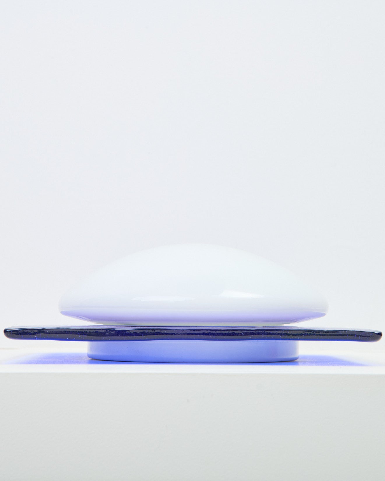 Applique carrée en verre de Murano, Vetri, 1970-1980