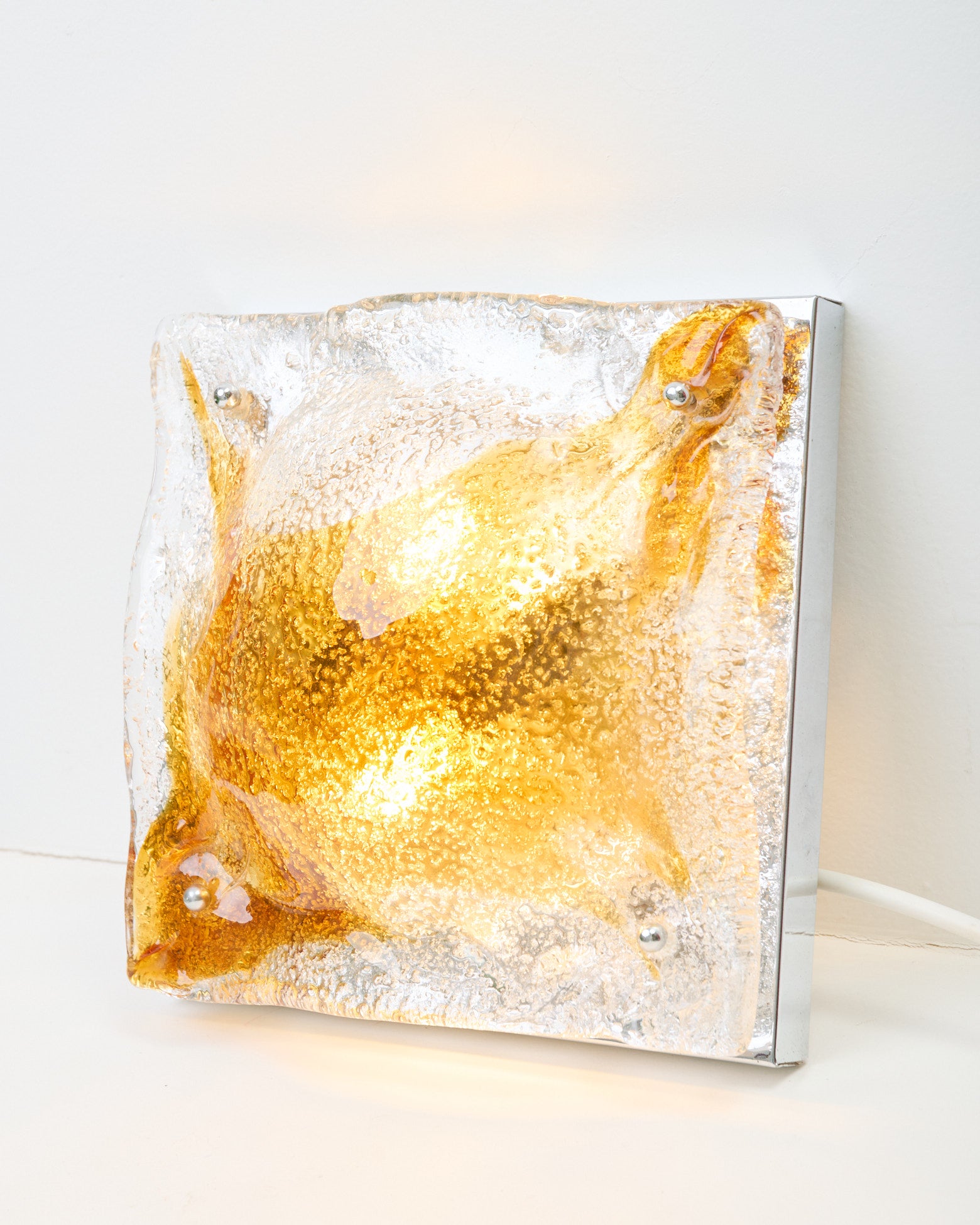 Applique en verre de Murano, T. Zuccheri, Mazzega, 1970s