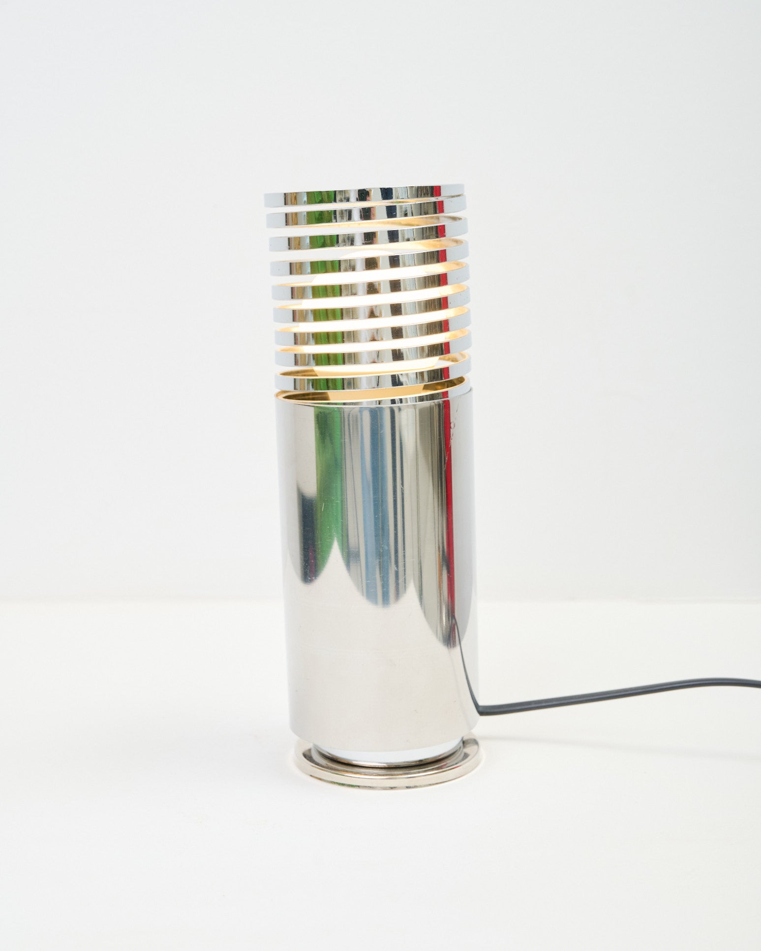 Lampe à poser chromée "Ressorts"
