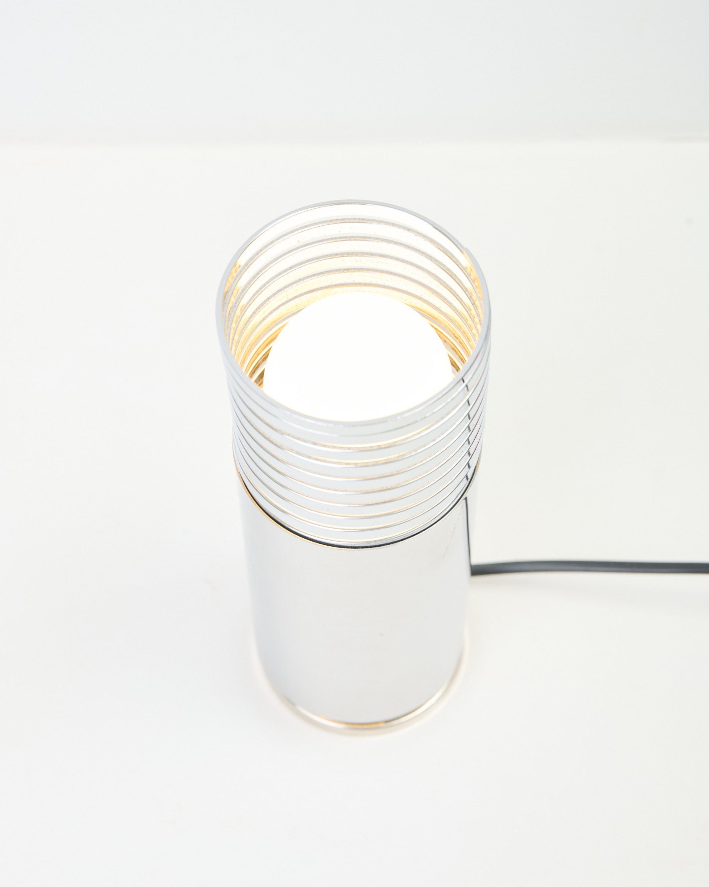 Lampe à poser chromée "Ressorts"