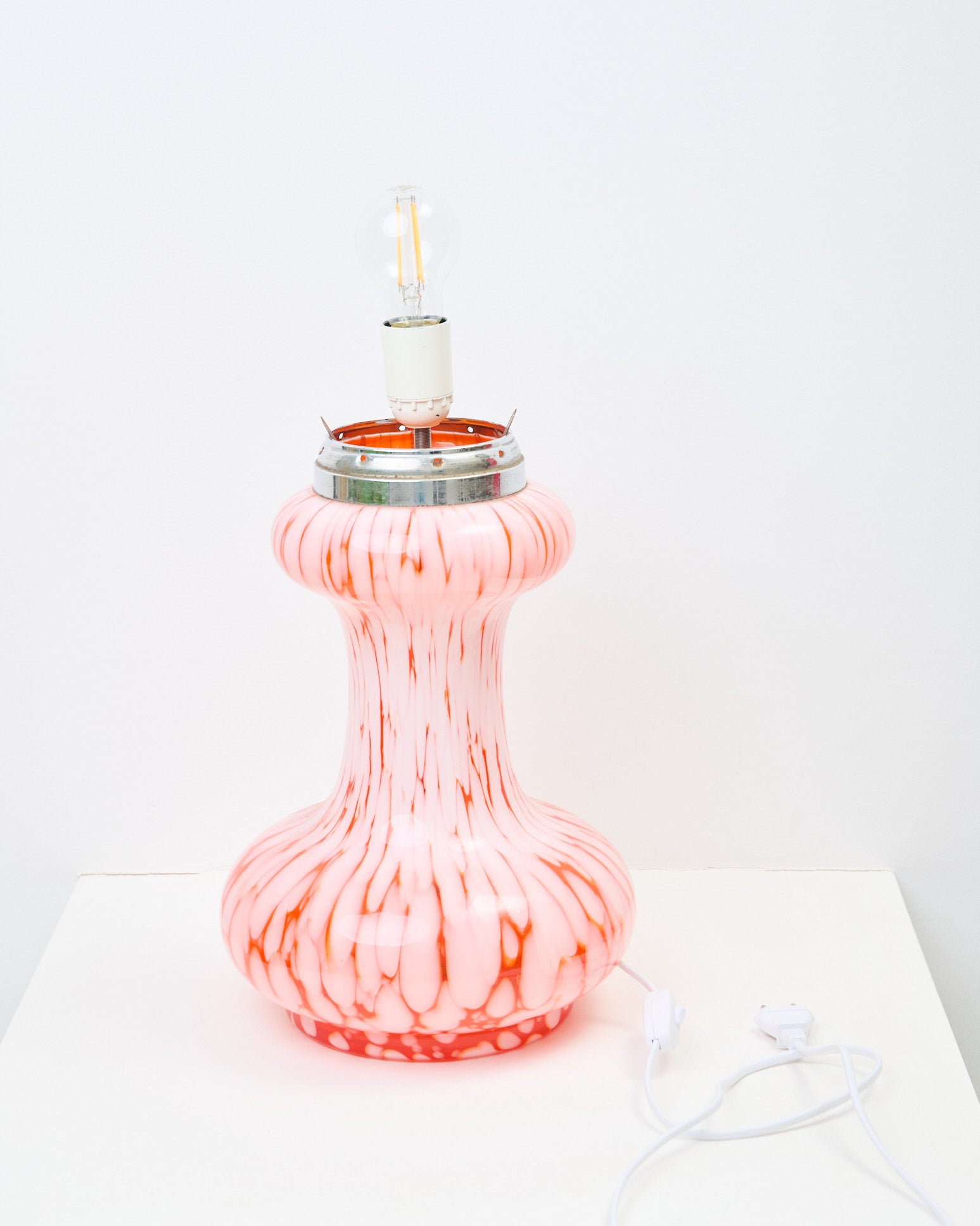 Grande lampe en verre de Murano, Mazzega, 1960-1970