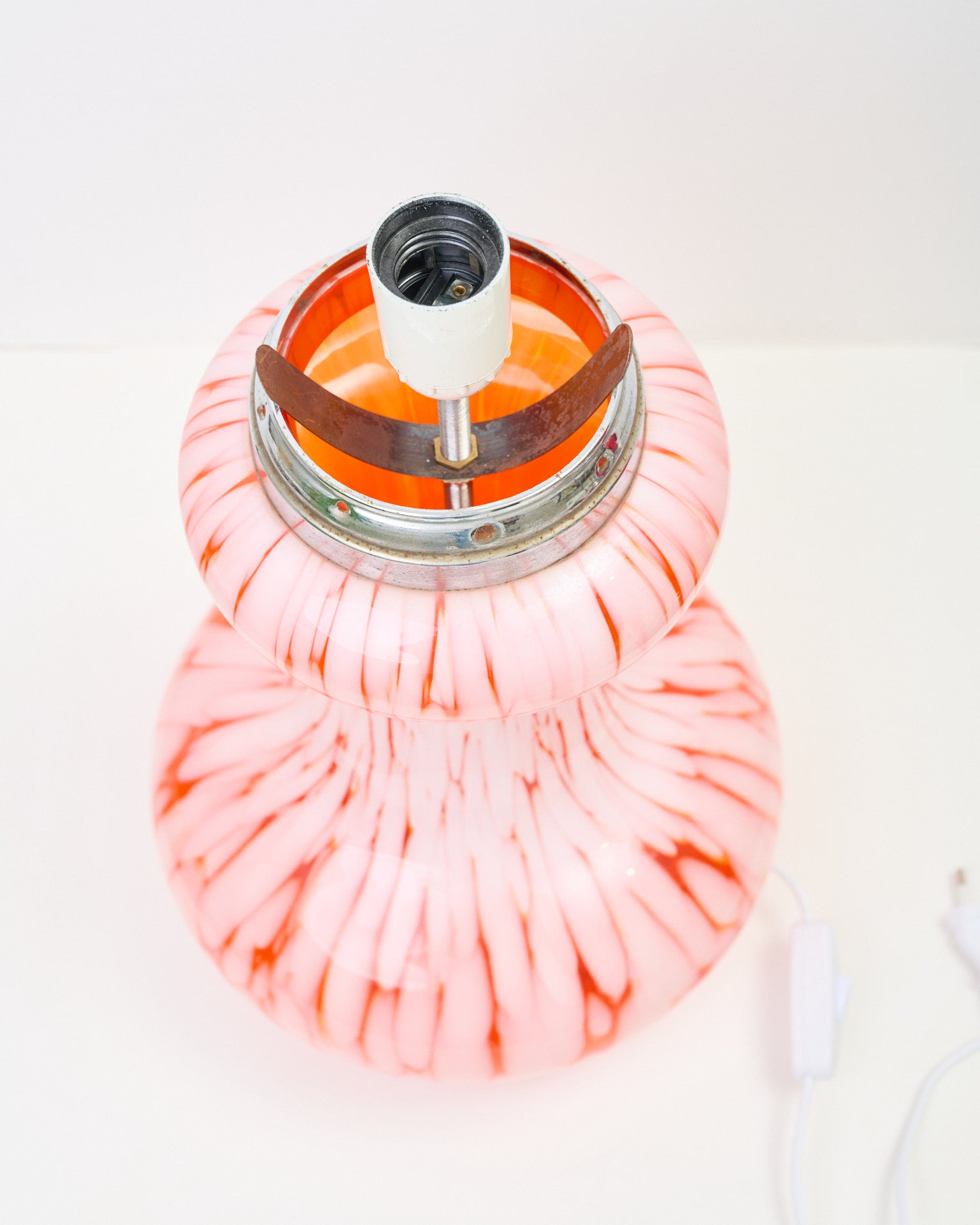 Grande lampe en verre de Murano, Mazzega, 1960-1970