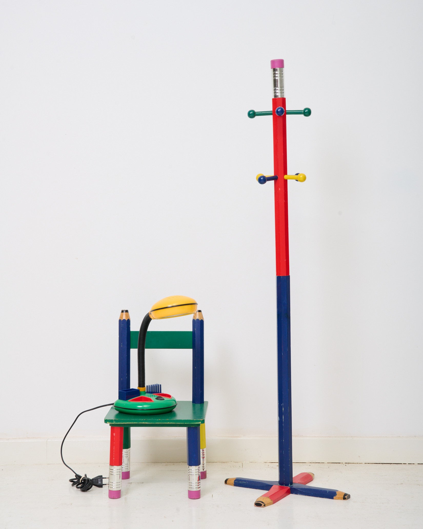 Ensemble porte manteau et chaise Pierre Sala, 1980s