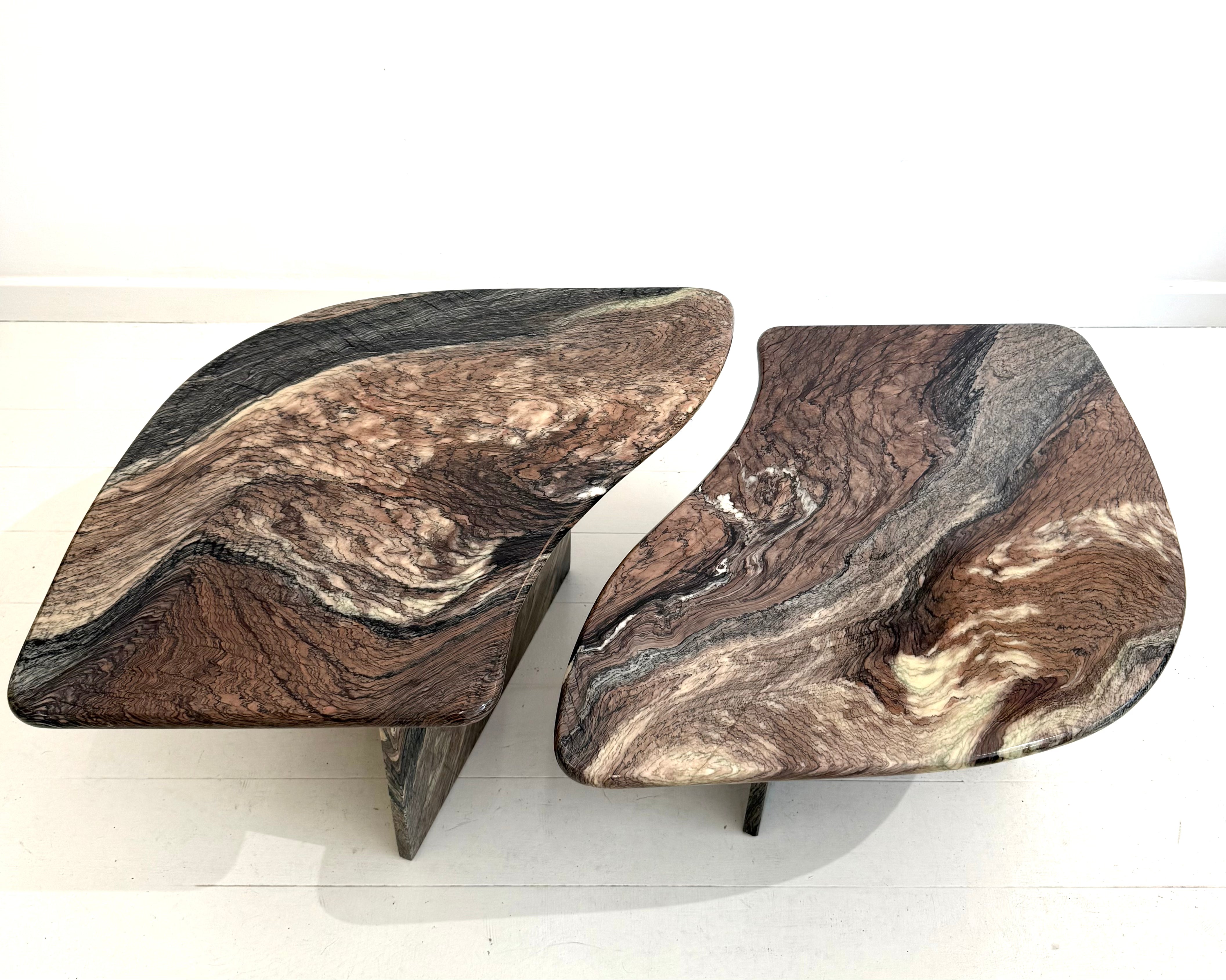 Table basse en marbre Cipollino, 1970s