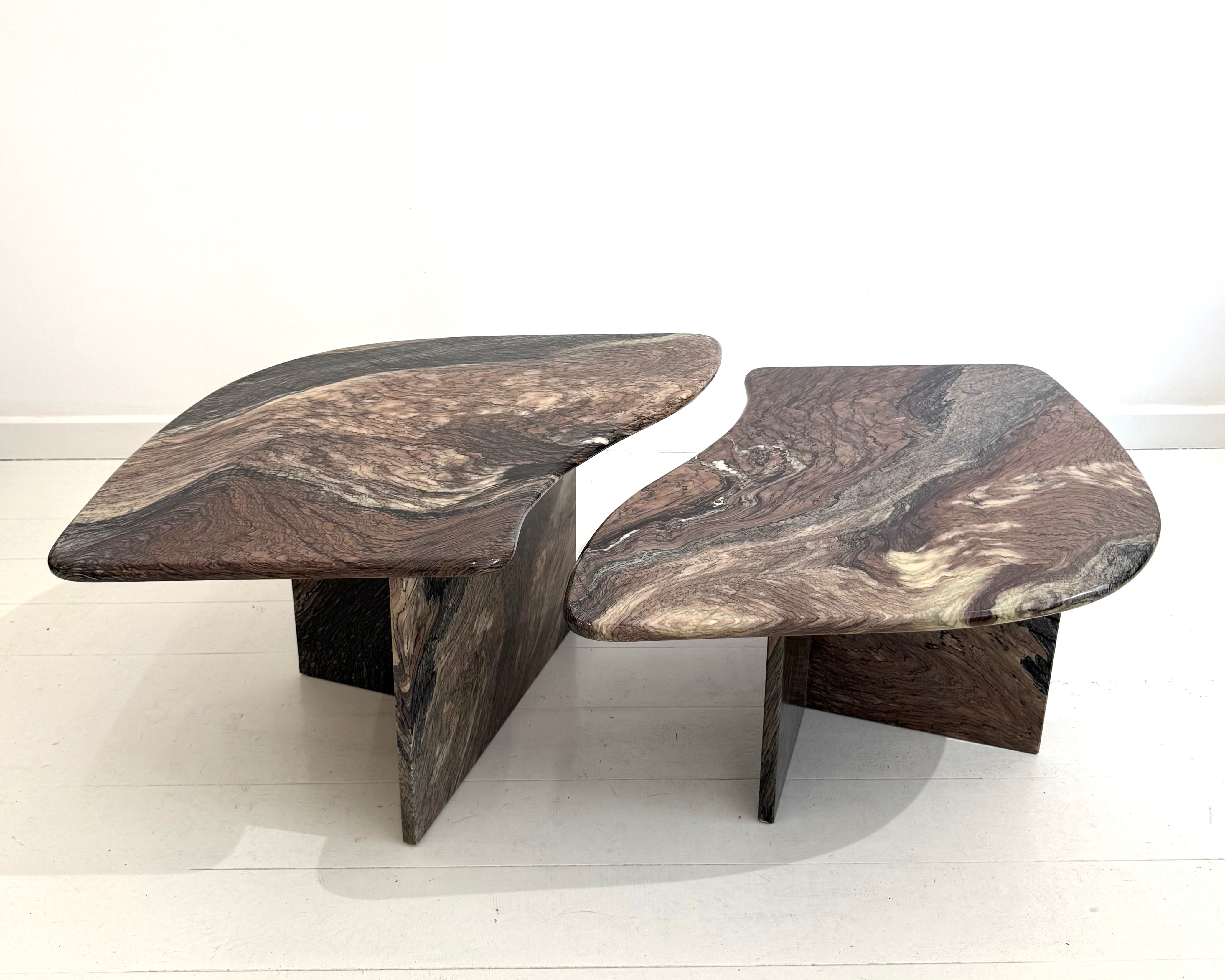 Table basse en marbre Cipollino, 1970s