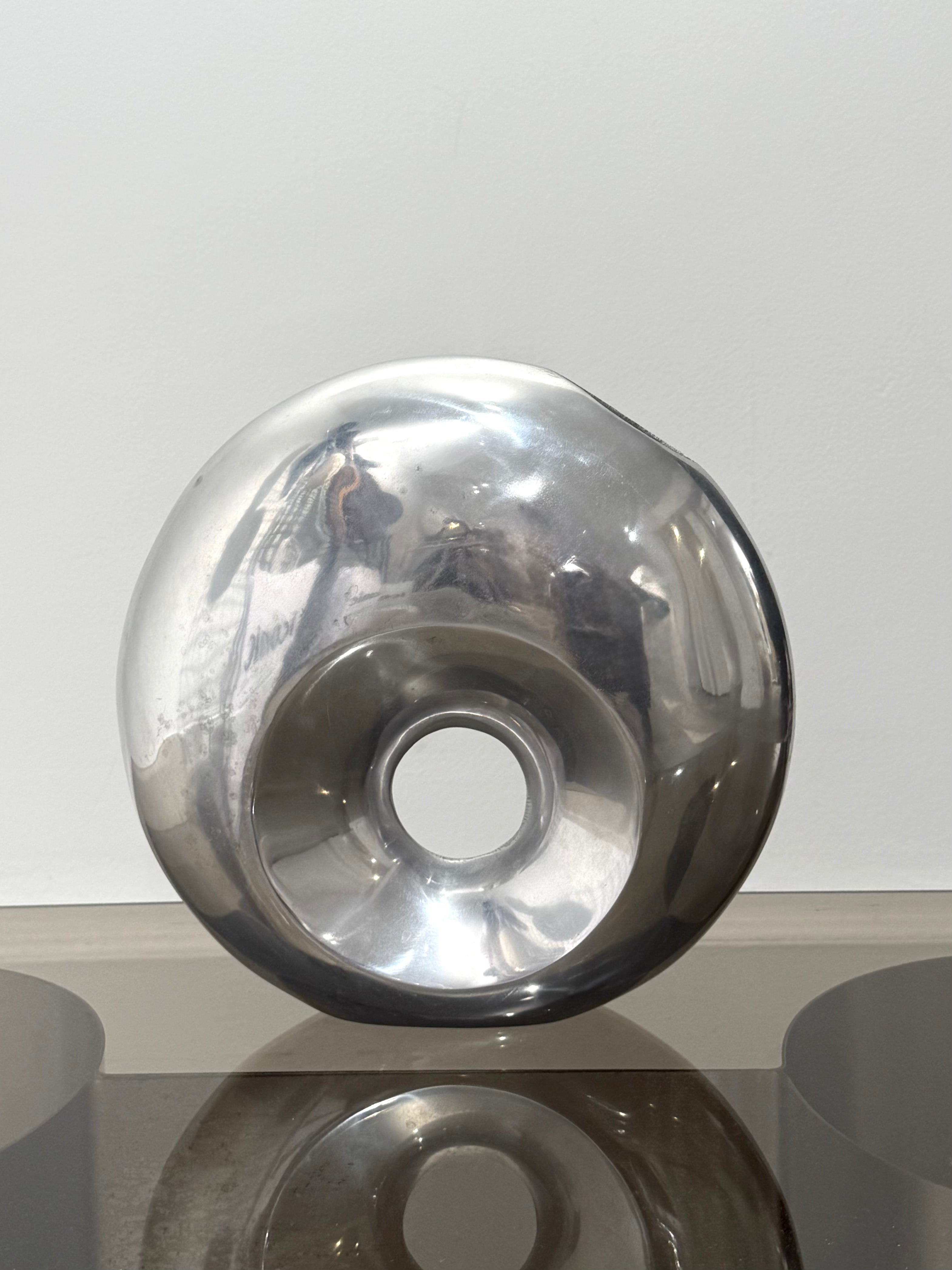 Grand vase rond "donut", Space age, 1970-1980