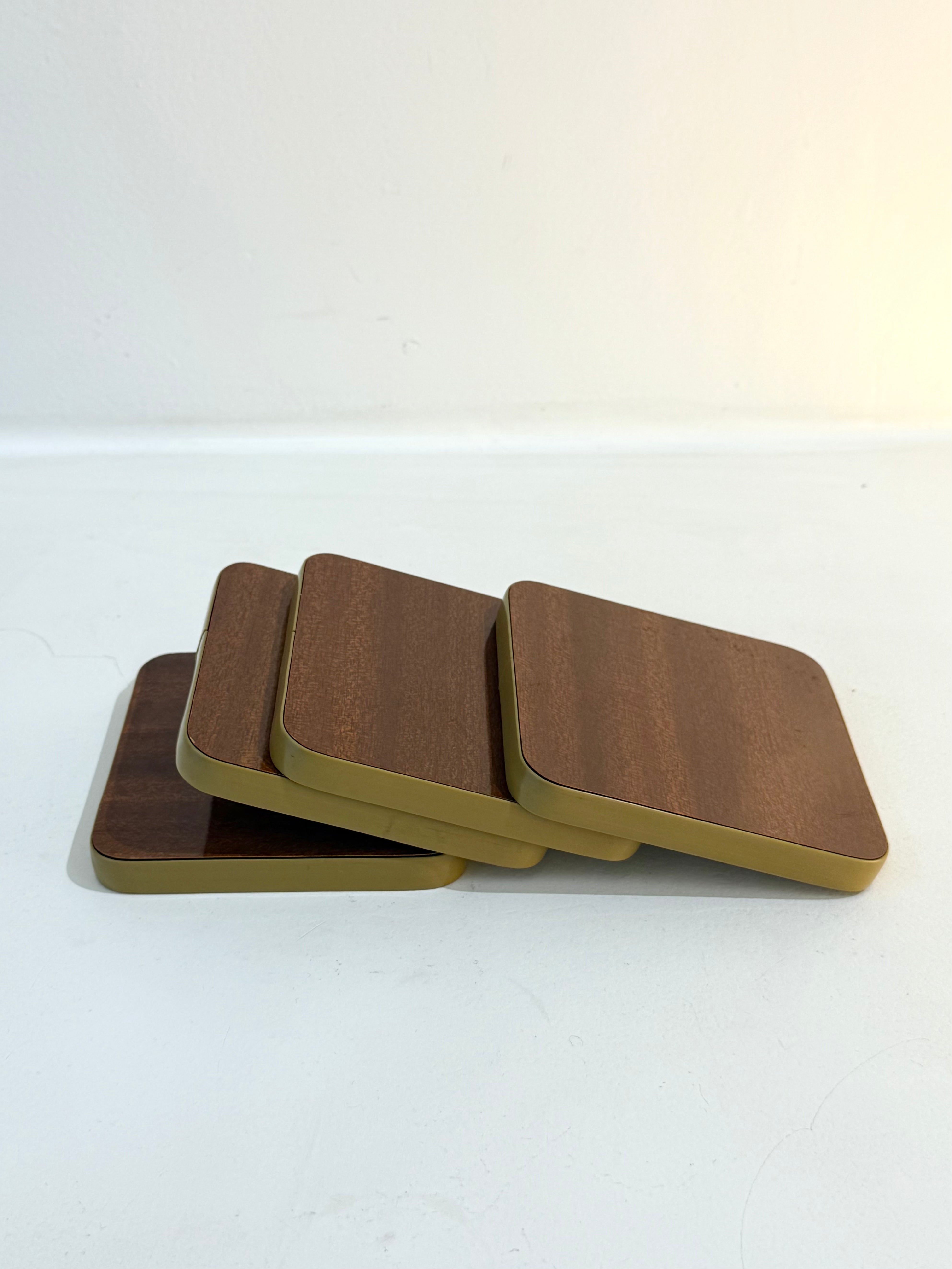 Dessous de verres en bois, 1970s