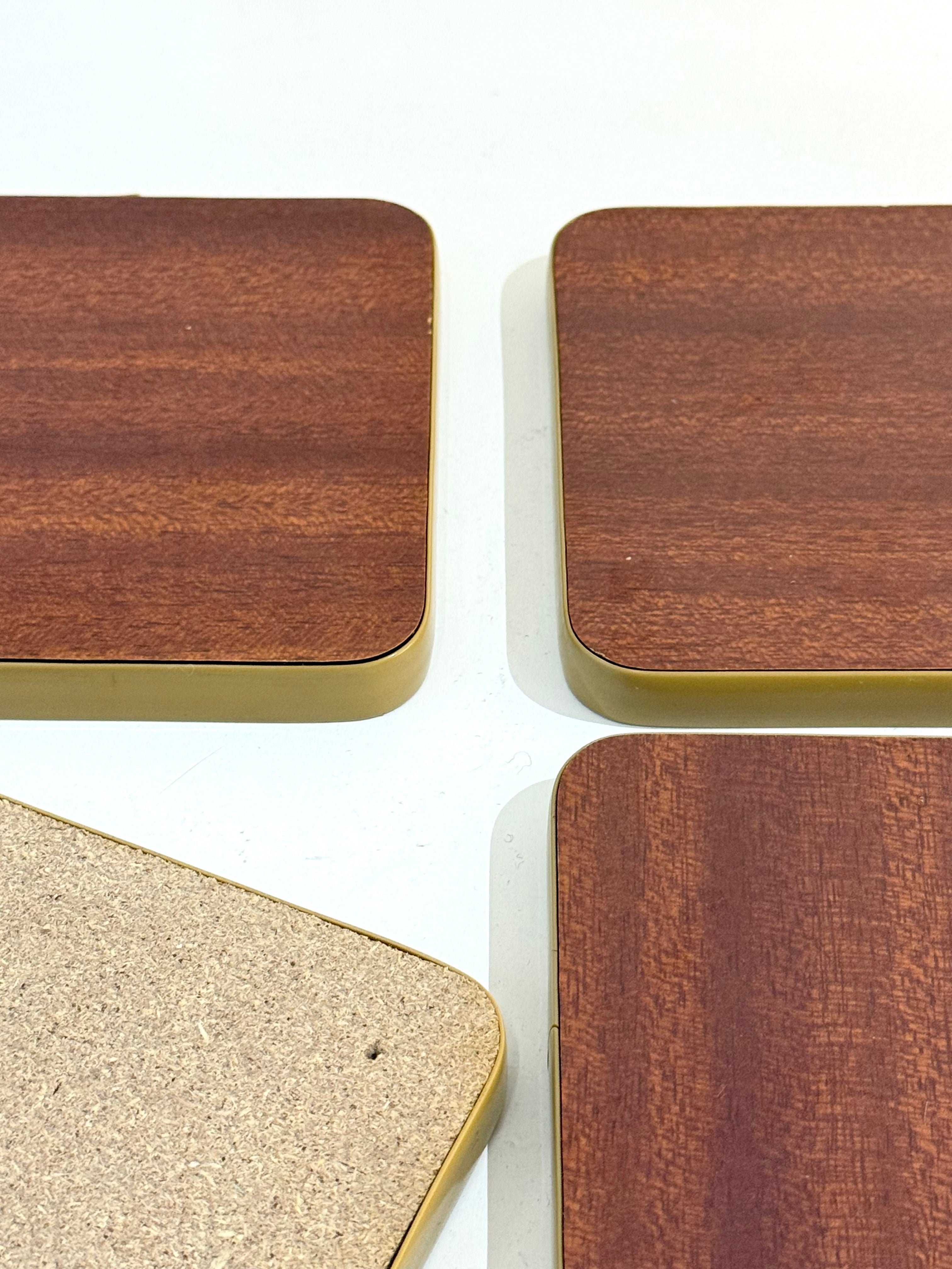 Dessous de verres en bois, 1970s