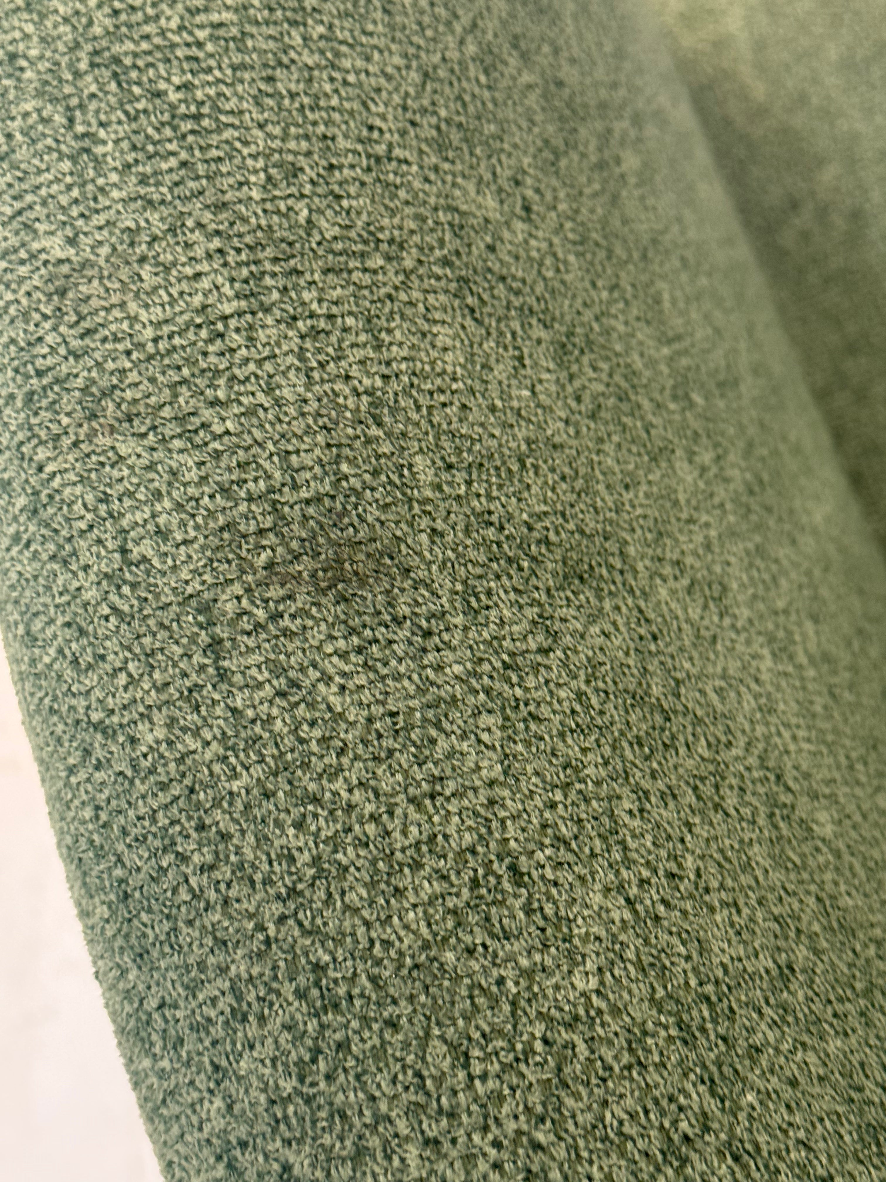 Chauffeuse verte en velours, 1970s