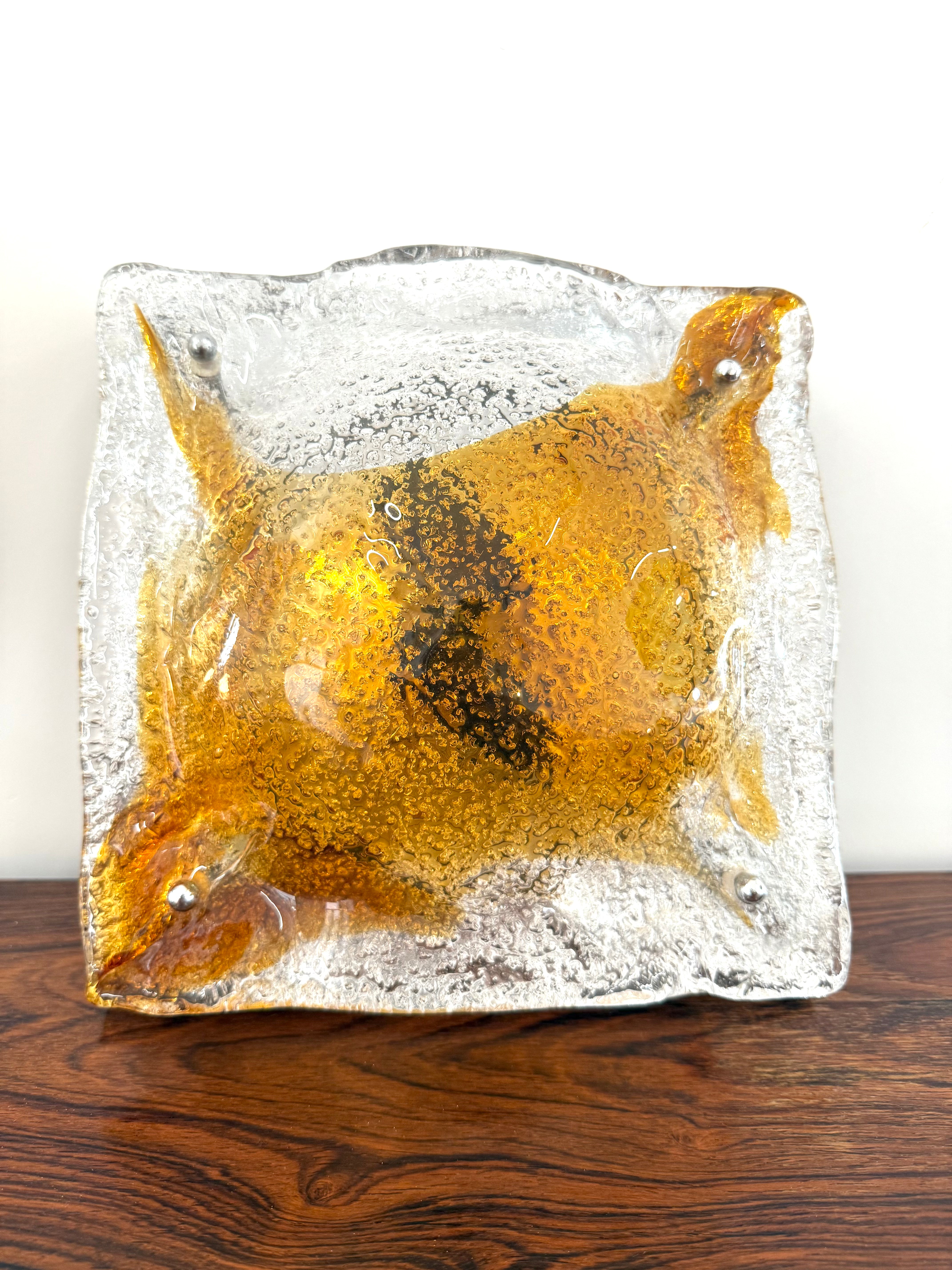Applique en verre de Murano, T. Zuccheri, Mazzega, 1970s