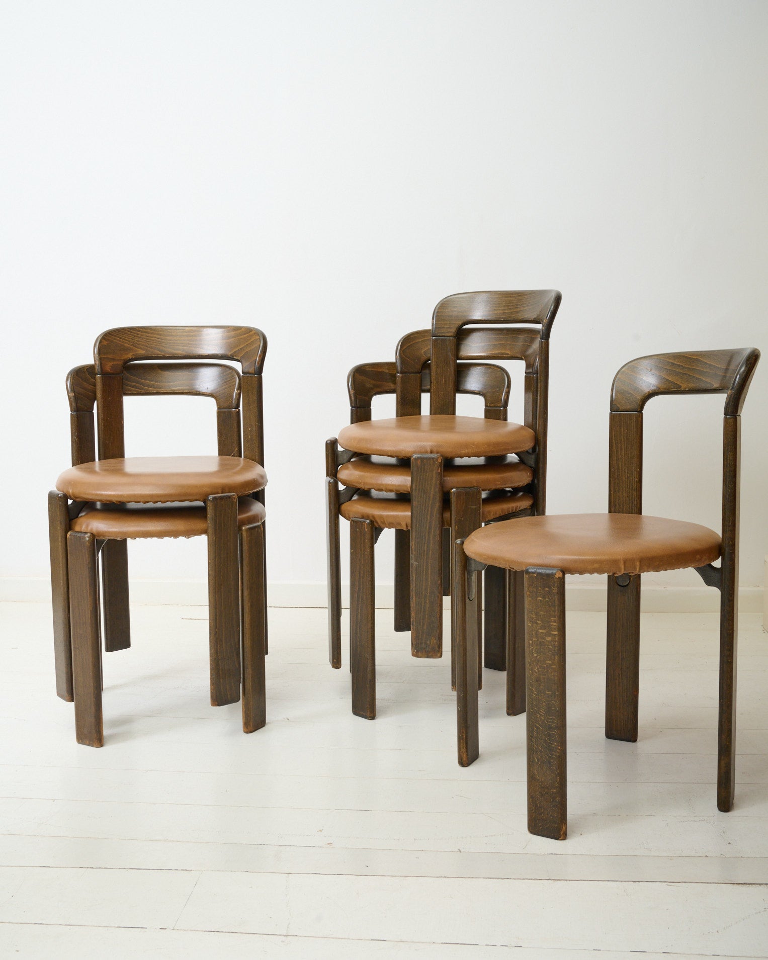 Paire de chaises (3), Bruno Rey, Dietiker, 1970s vintage – Eccho Studio