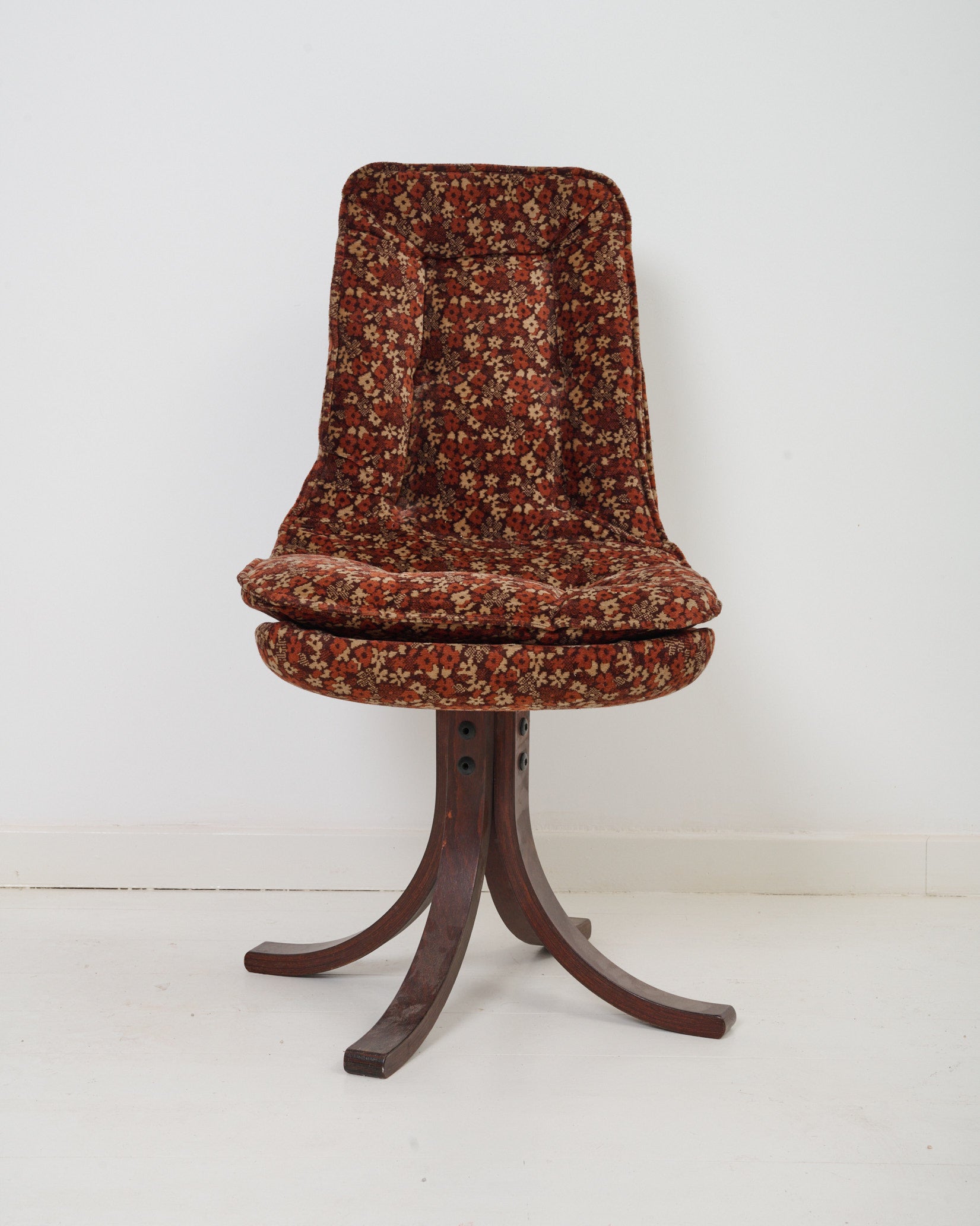 Chaises en velours (4), 1970s