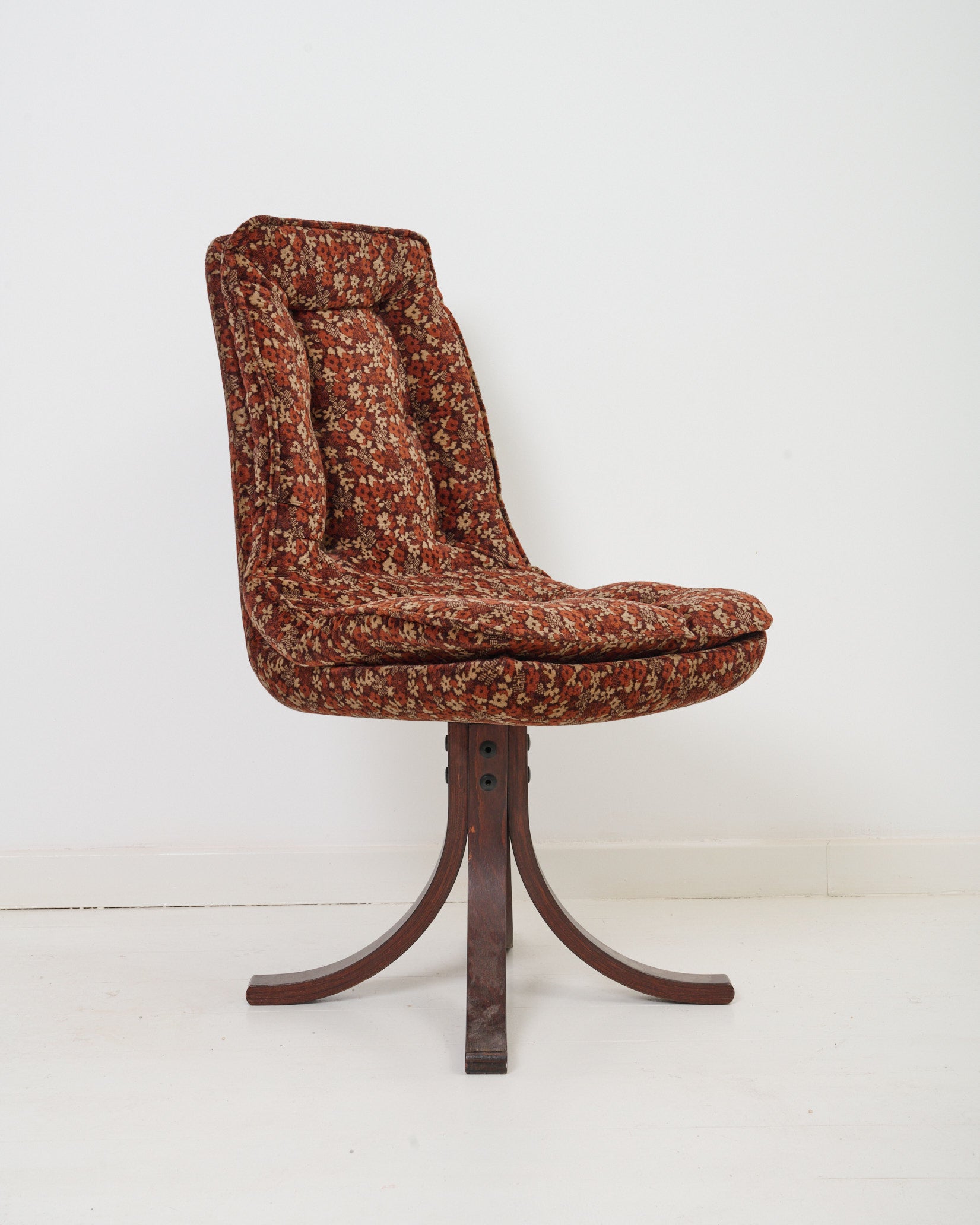 Chaises en velours (4), 1970s
