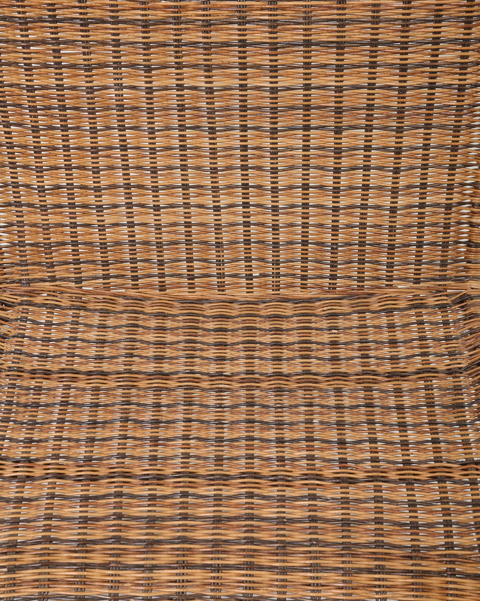 Fauteuil en osier et chrome, 1970s