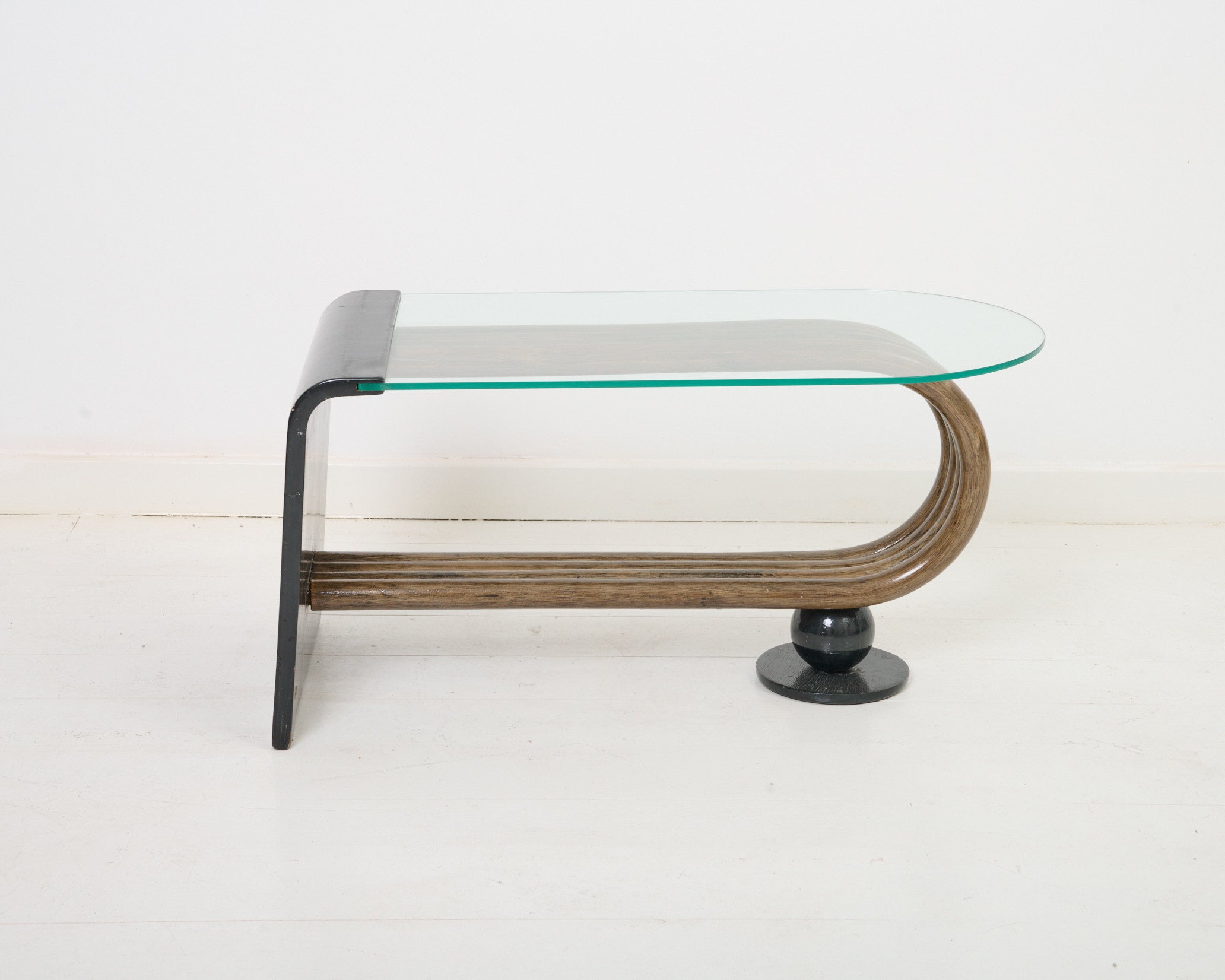 Table basse en bois courbé, 1960-70