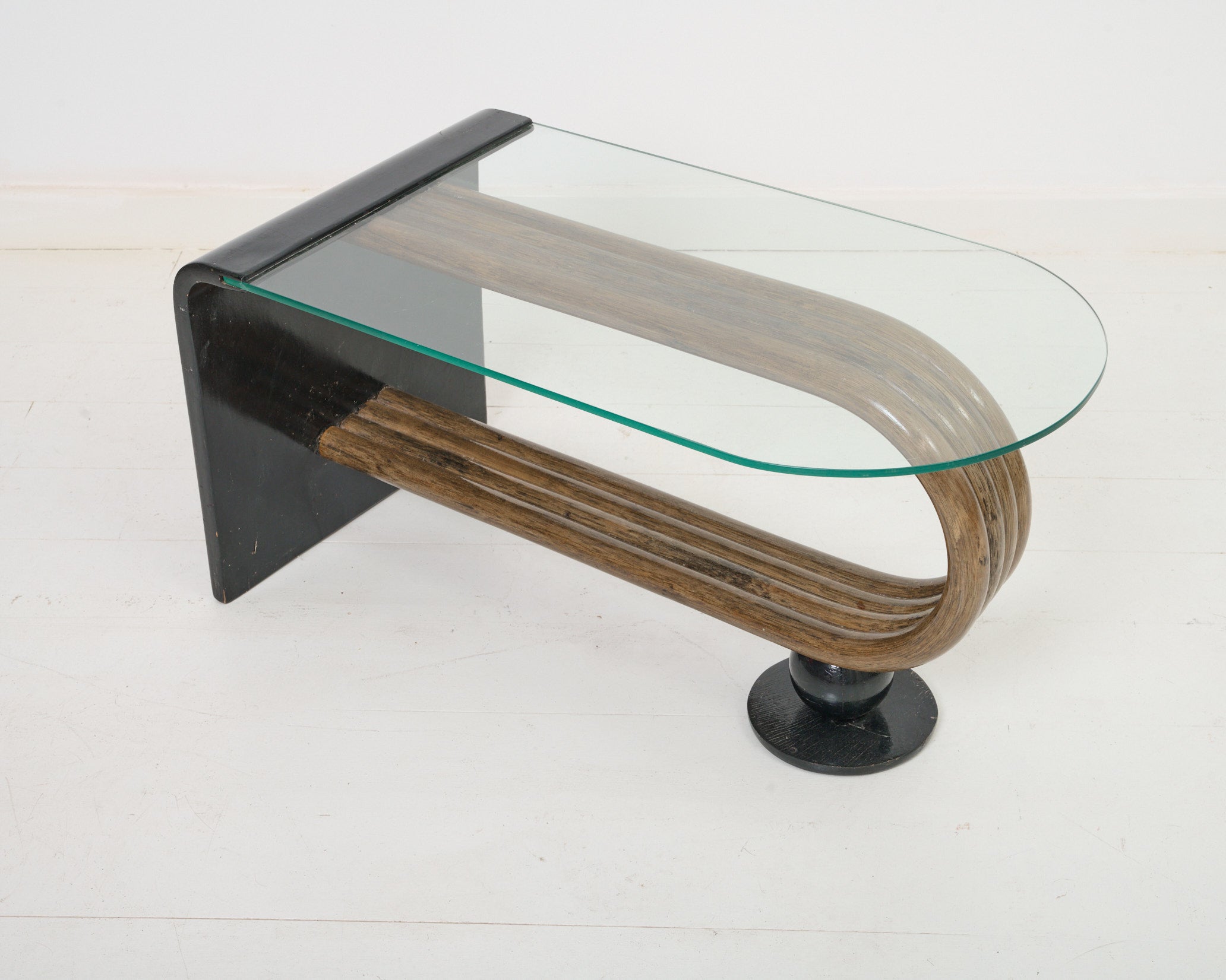 Table basse en bois courbé, 1960-70