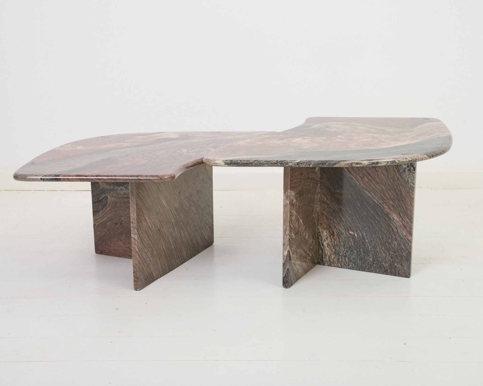 Table basse en marbre Cipollino, 1970s vintage – Eccho Studio