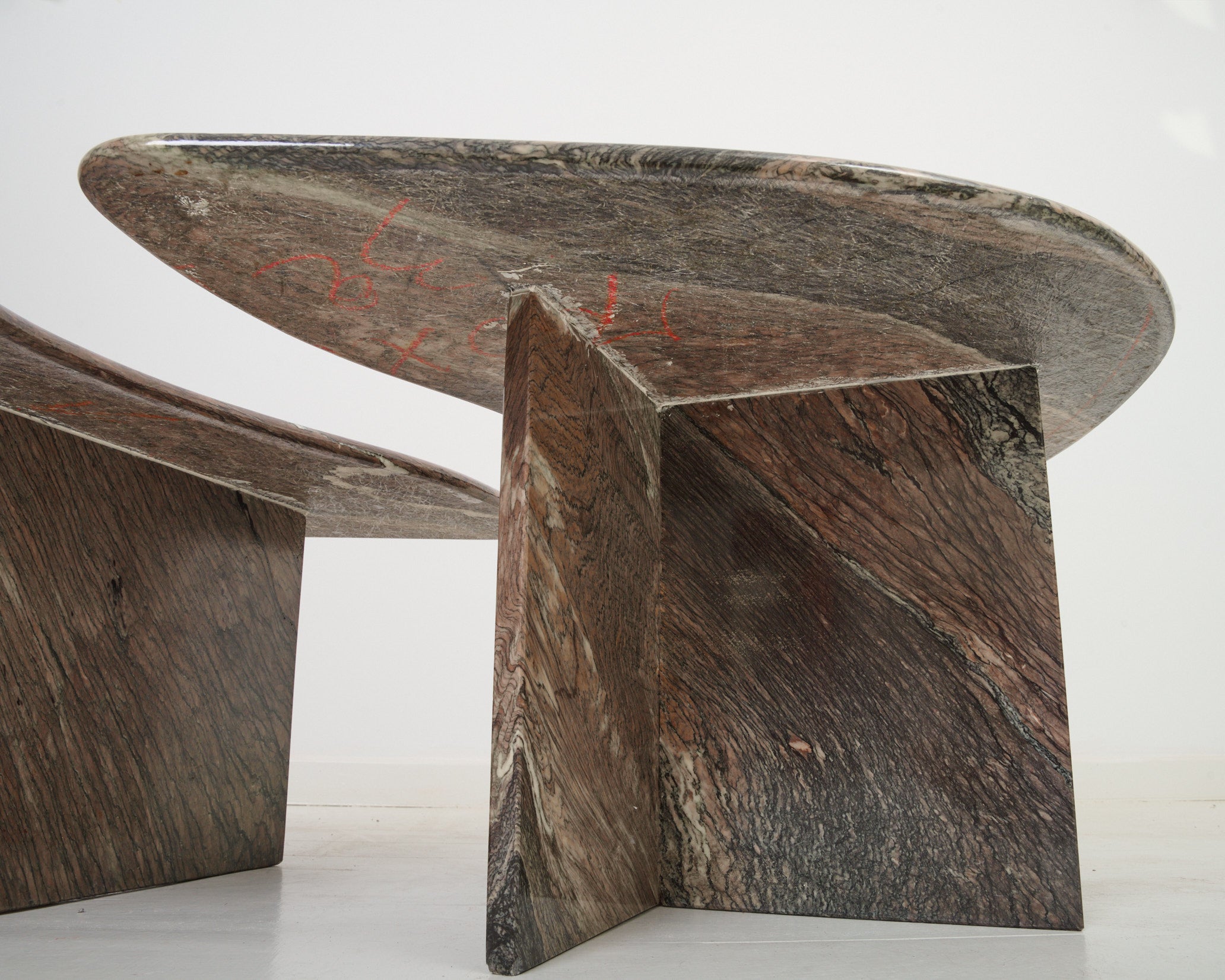 Table basse en marbre Cipollino, 1970s