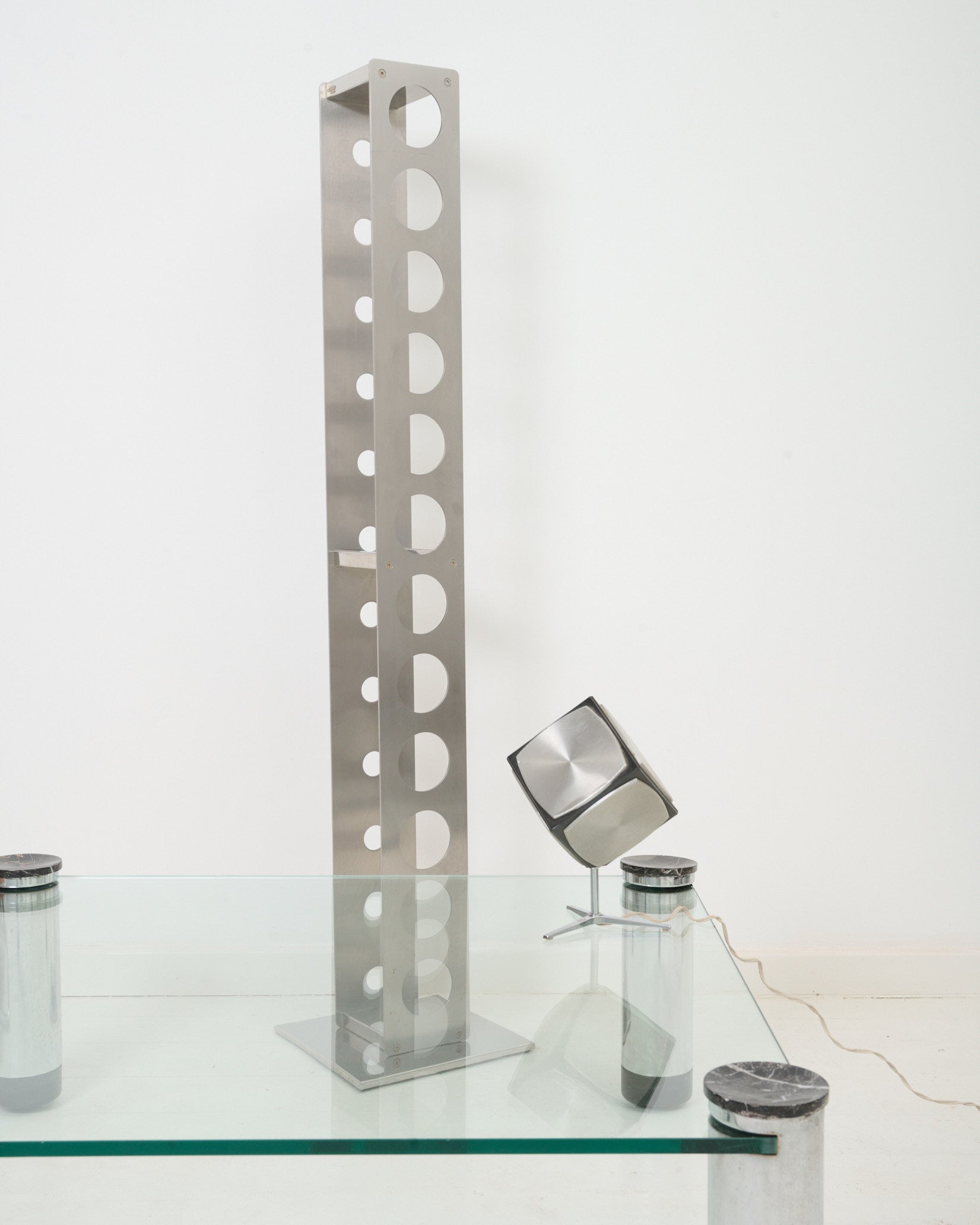 Porte-bouteilles en aluminium, Cattelan Italia, 1990s