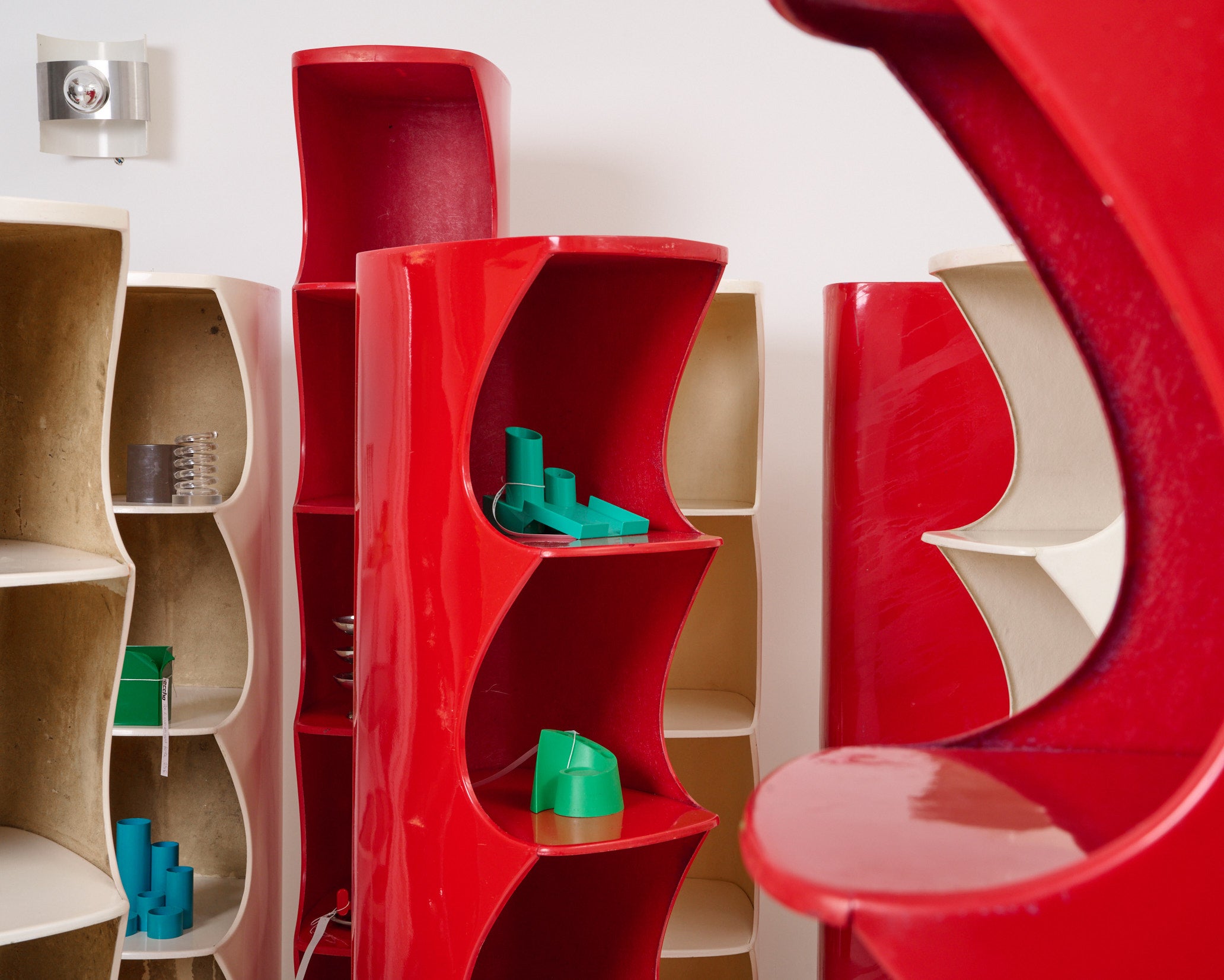 Colonne "Totem" rouge, Valeric Doubroucinskis, Rodier 1970s