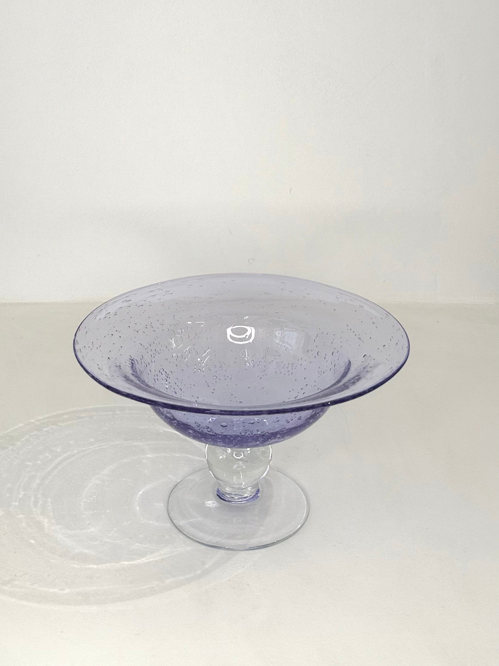 Coupe violette en verre de murano, Italie, 1970