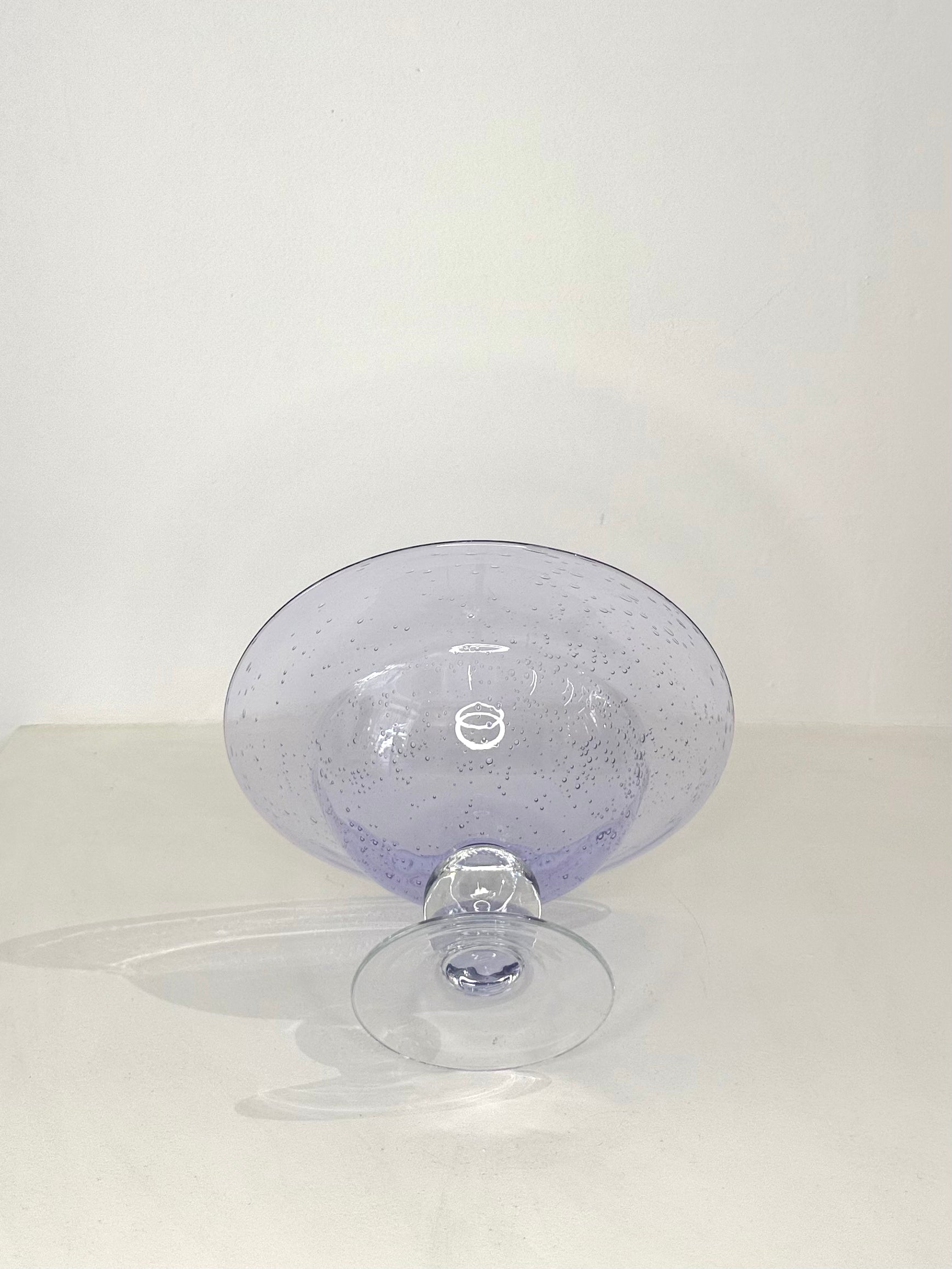 Coupe violette en verre de murano, Italie, 1970