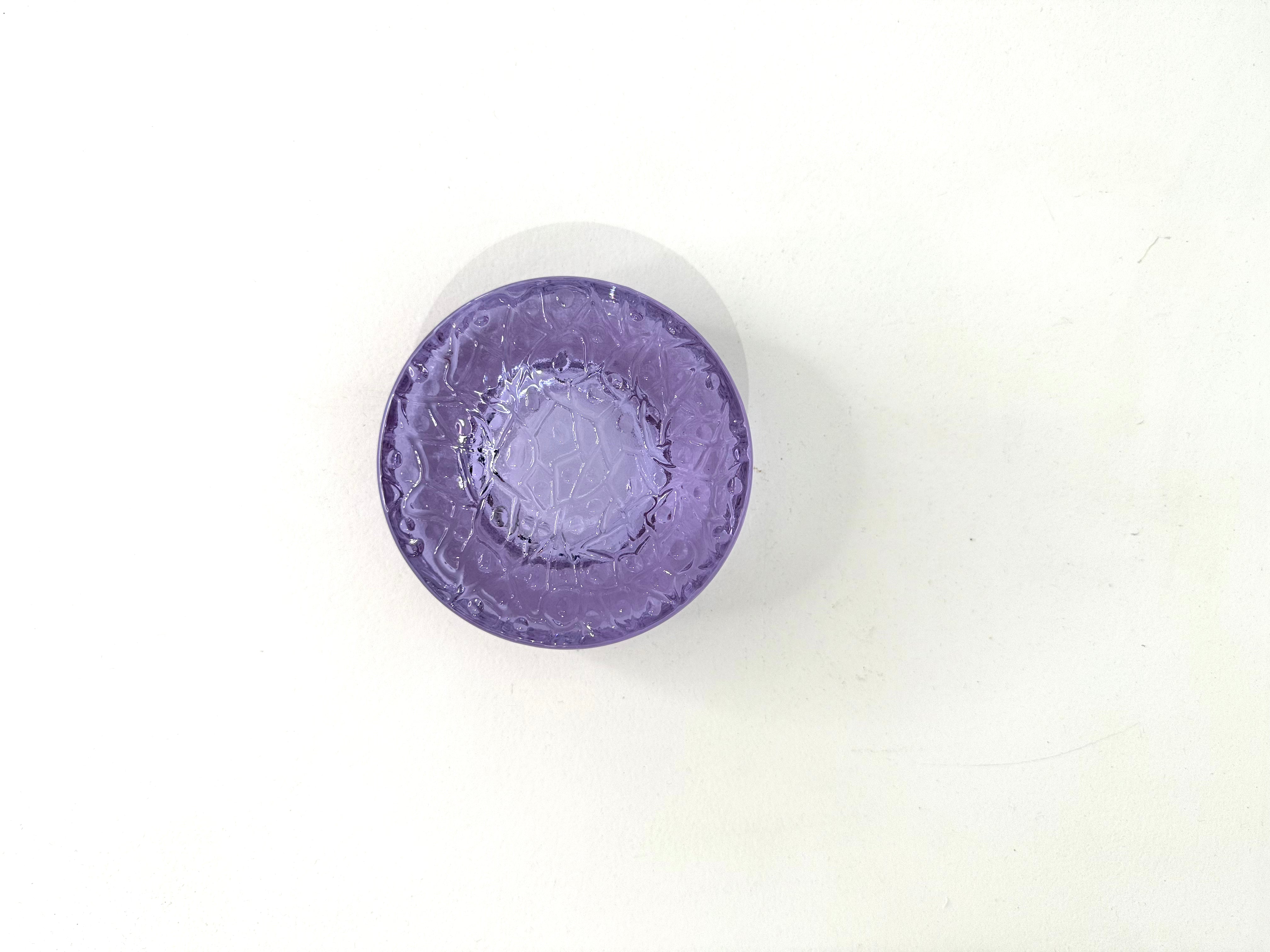 Cendrier rond Murano lilas