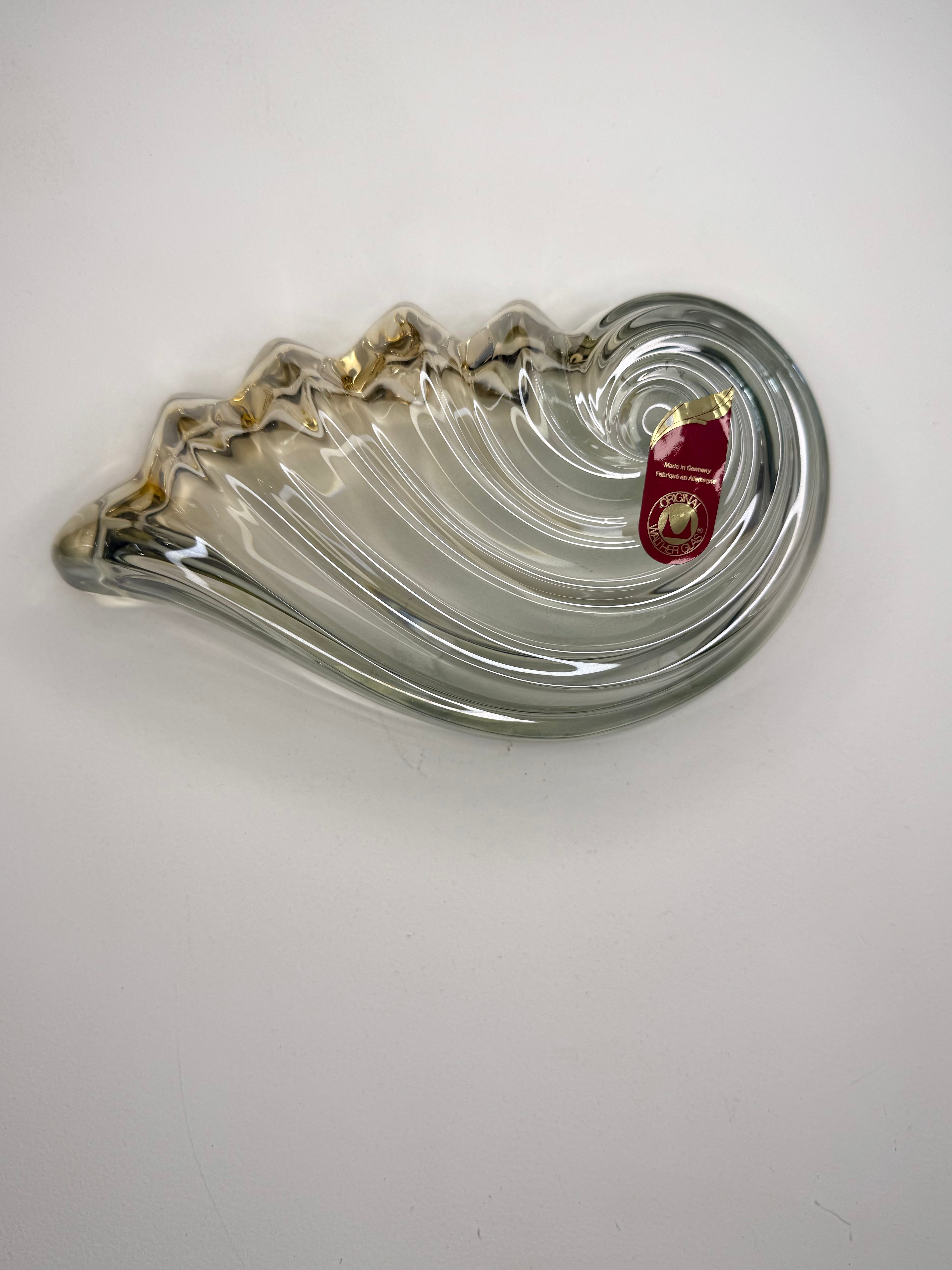 Vide poche coquillage en verre de Murano bicolore, Allemagne