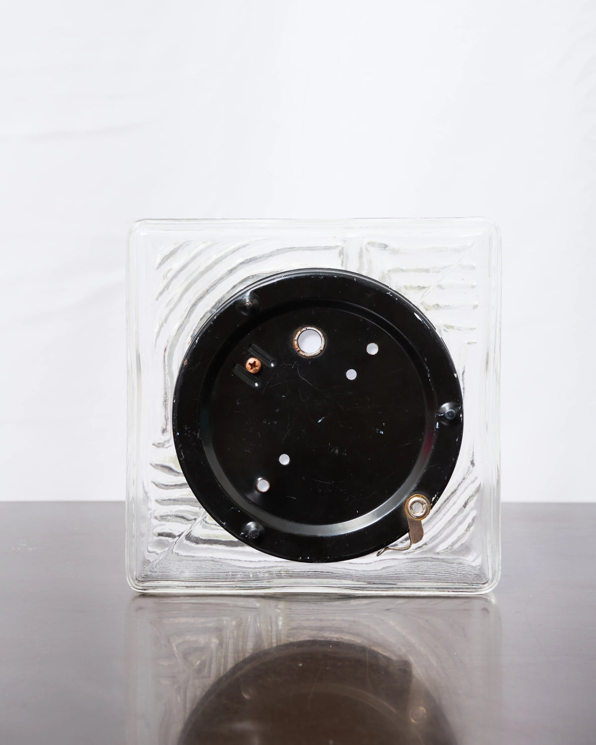 Pair of "Prism" wall sconces, pressed glass, 1960s