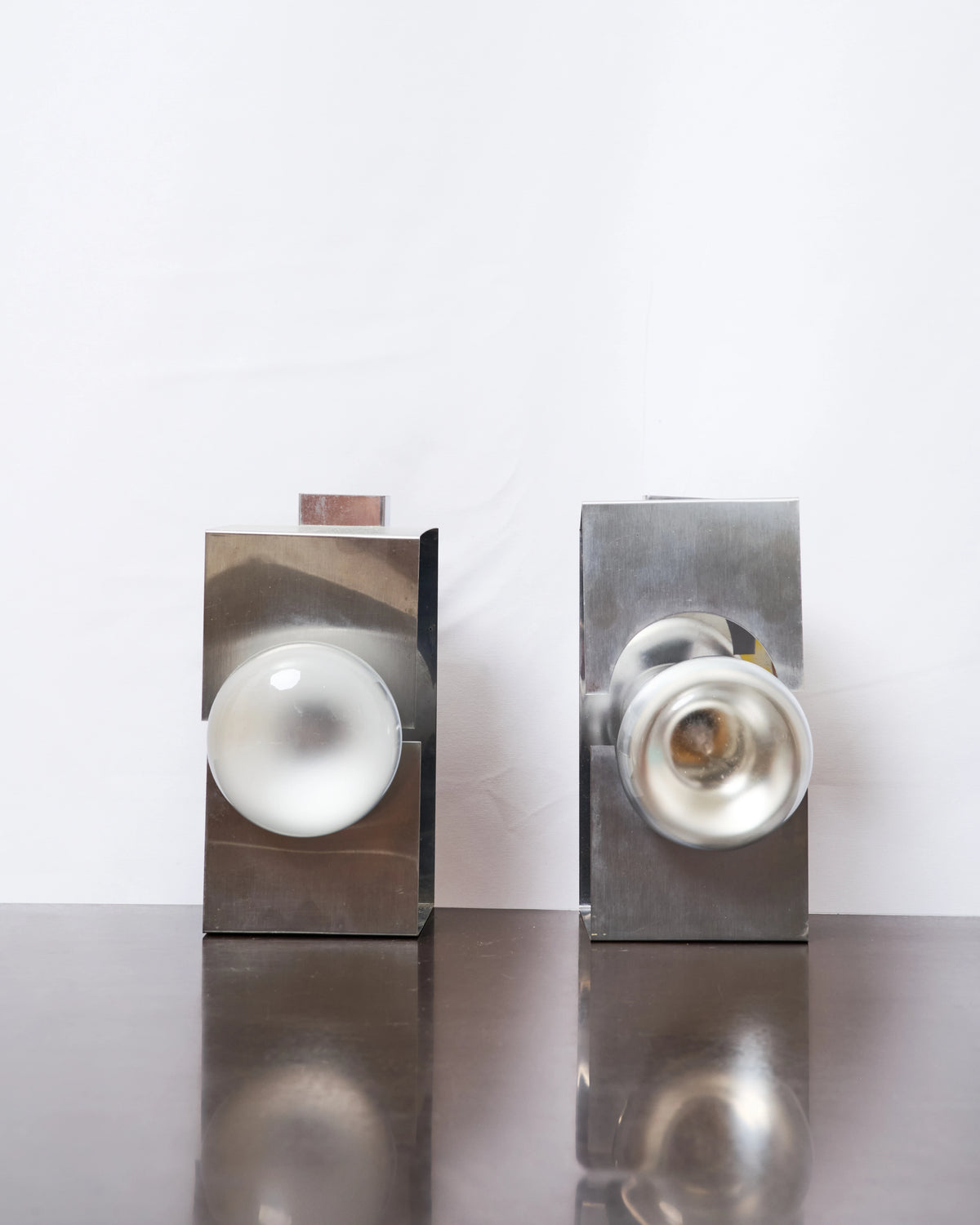 Applique Space age en aluminium et chrome (1 sur 3), 1970s