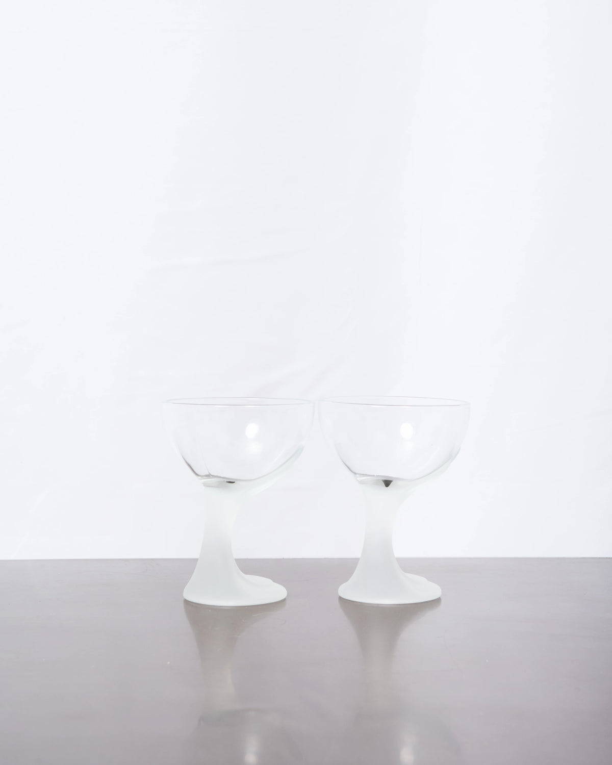 6 coupes à glace ou verres « Jerba » (1 sur 2), Bormioli Rocco, 1970s
