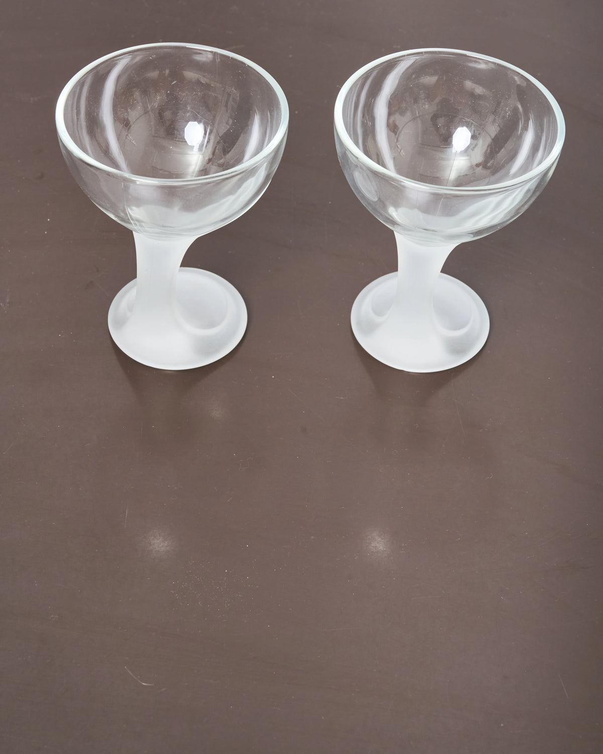 6 coupes à glace ou verres « Jerba » (1 sur 2), Bormioli Rocco, 1970s