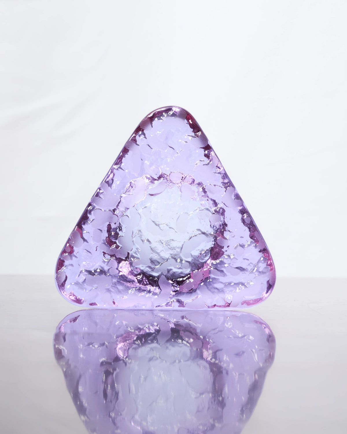 Murano round lilac ashtray